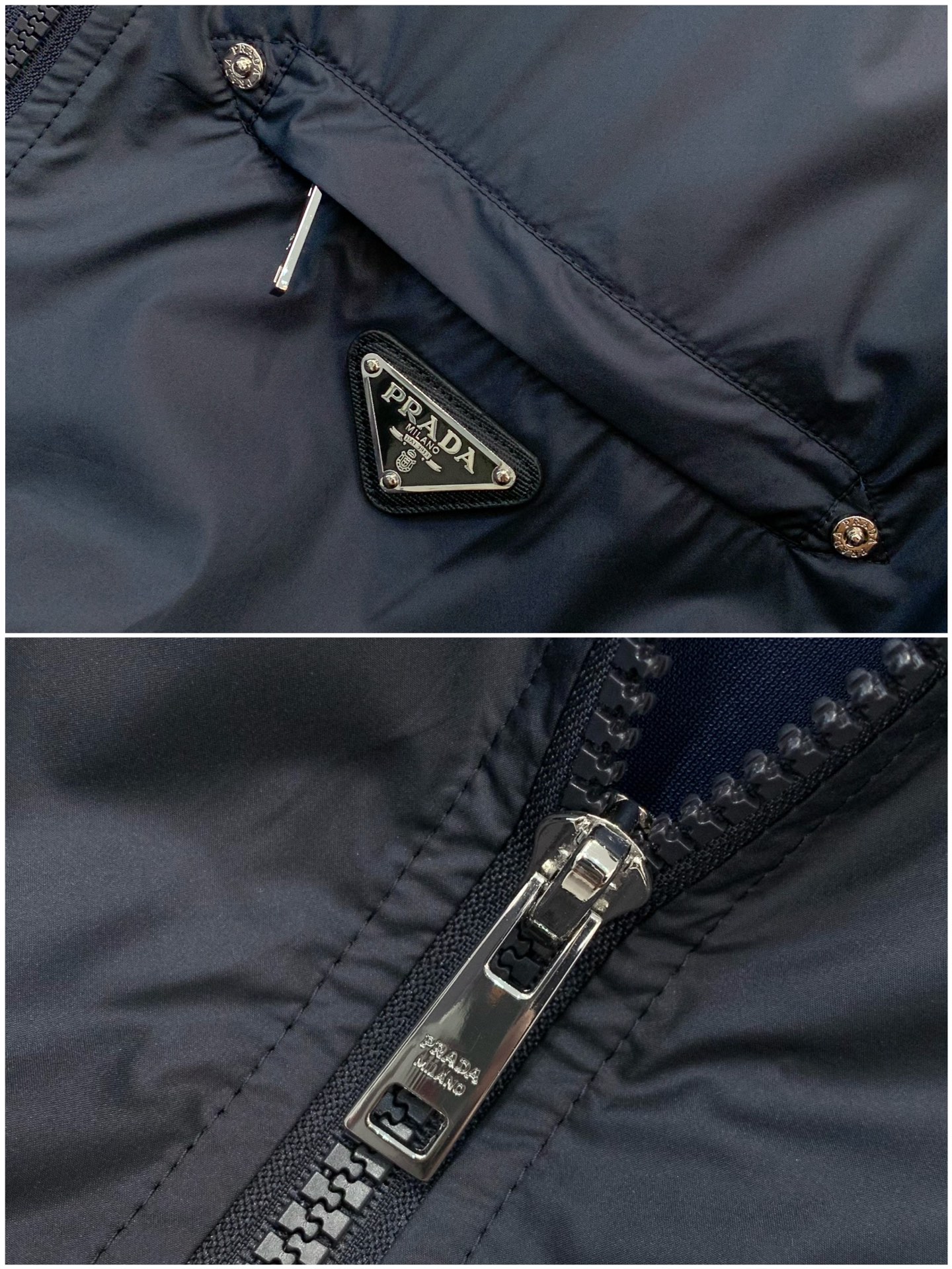 ，PRADA 普拉达，春季最新品，专柜同步有售，时尚休闲立领夹克外套，进口原版面料，做工极为复杂，唯一可