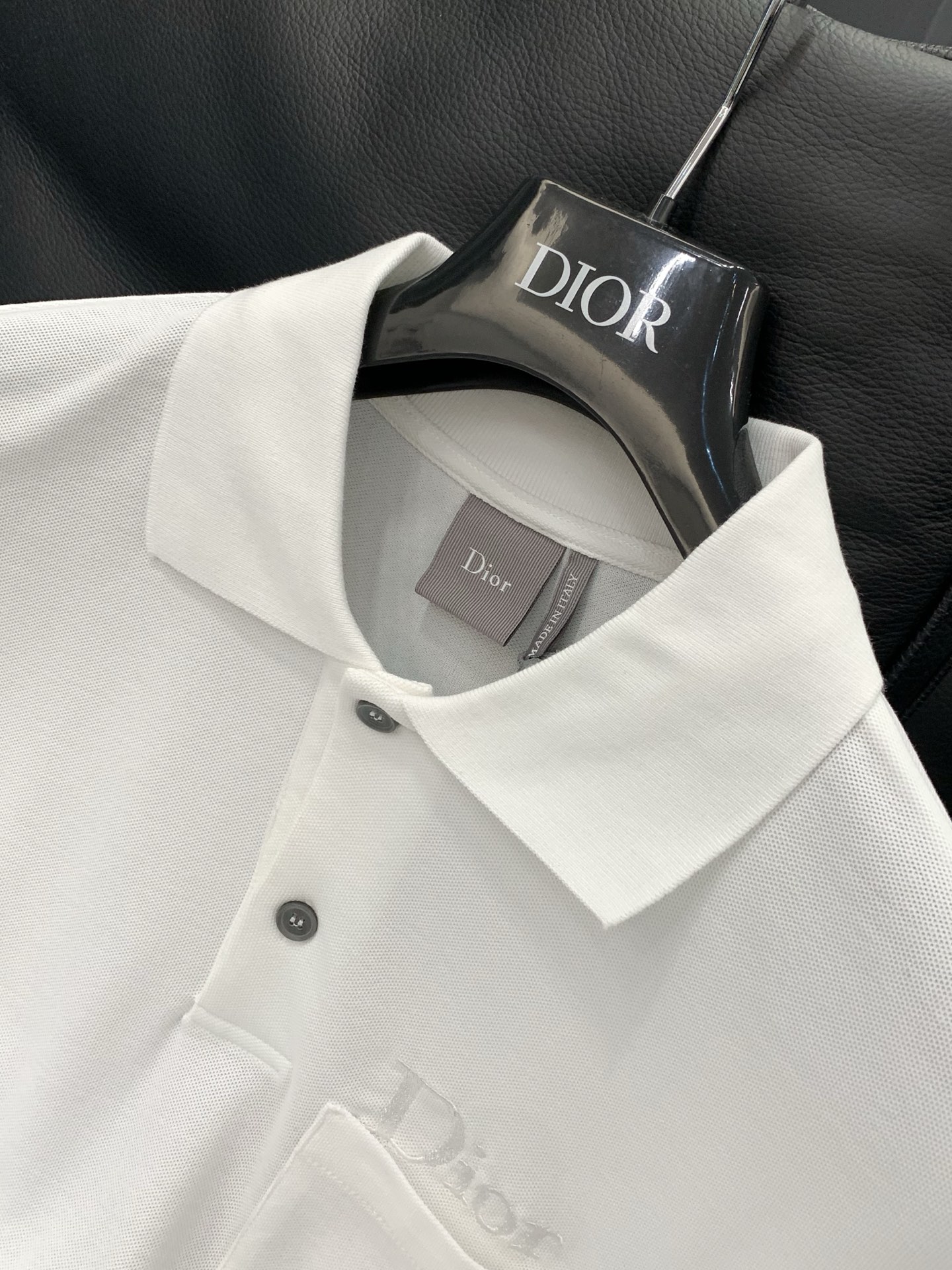 ，Dior 迪奥， 夏季新品，专柜同步有售，简约时尚休闲翻领短袖T恤，原版进口面料，舒适透气，顶级刺绣🪡