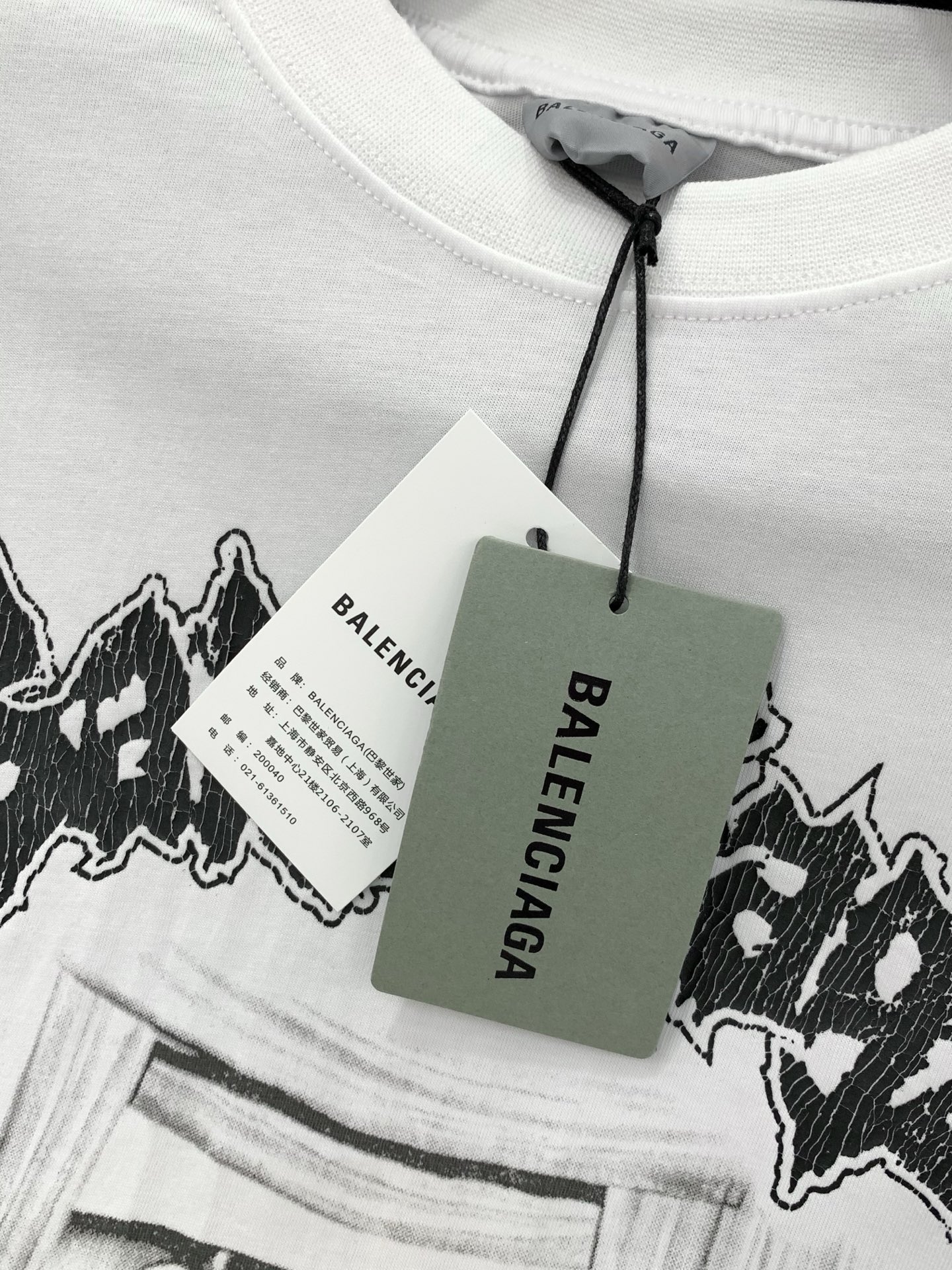 ，Balenciaga 巴黎世家，2026春夏最新款，专柜同步有售，原单狠货，爆款时尚休闲圆领短袖T恤，