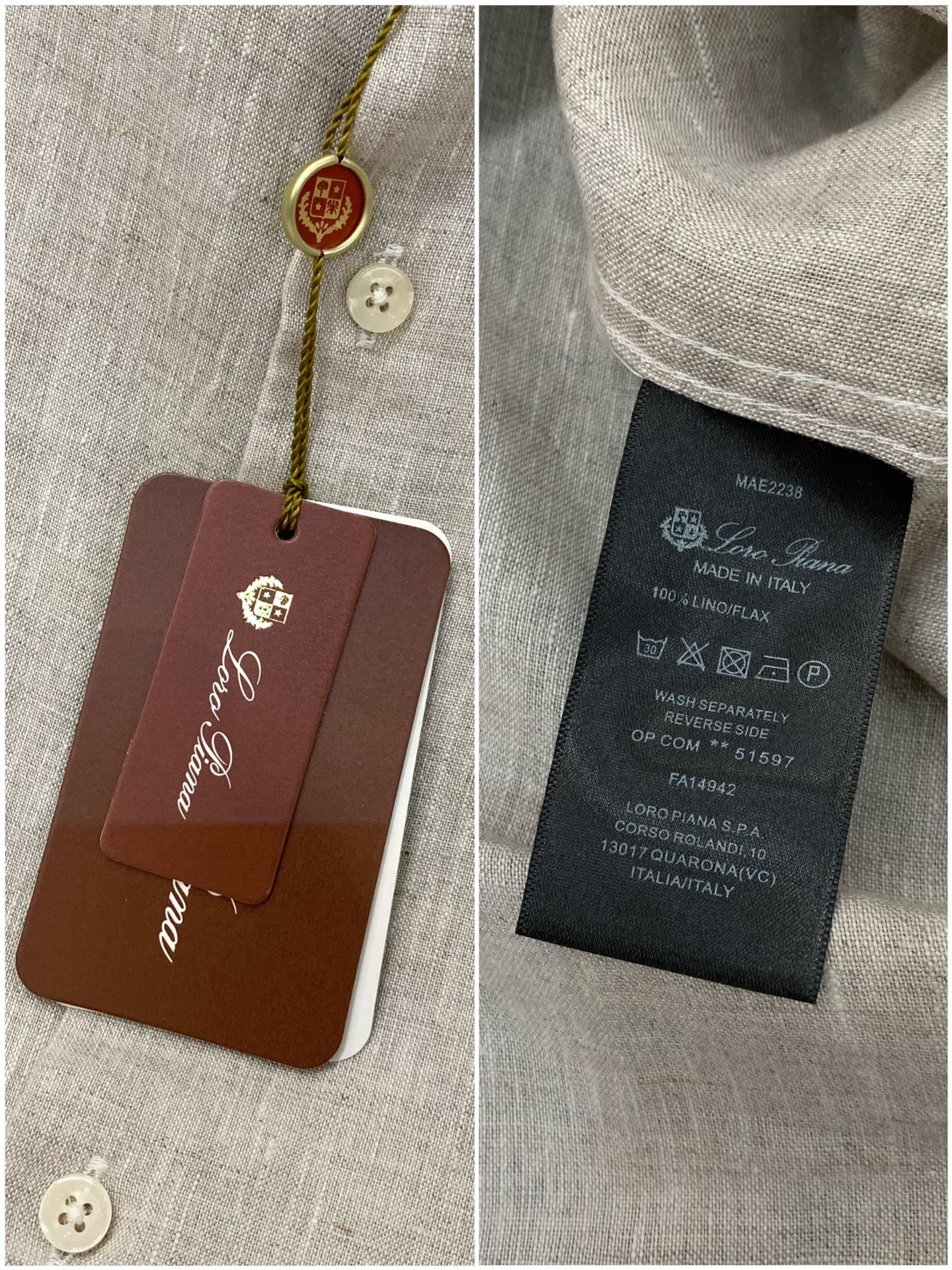 ，loro Piana(loro Piana )，2026春季最新品，专柜同步有售，原单狠货，时尚休闲长