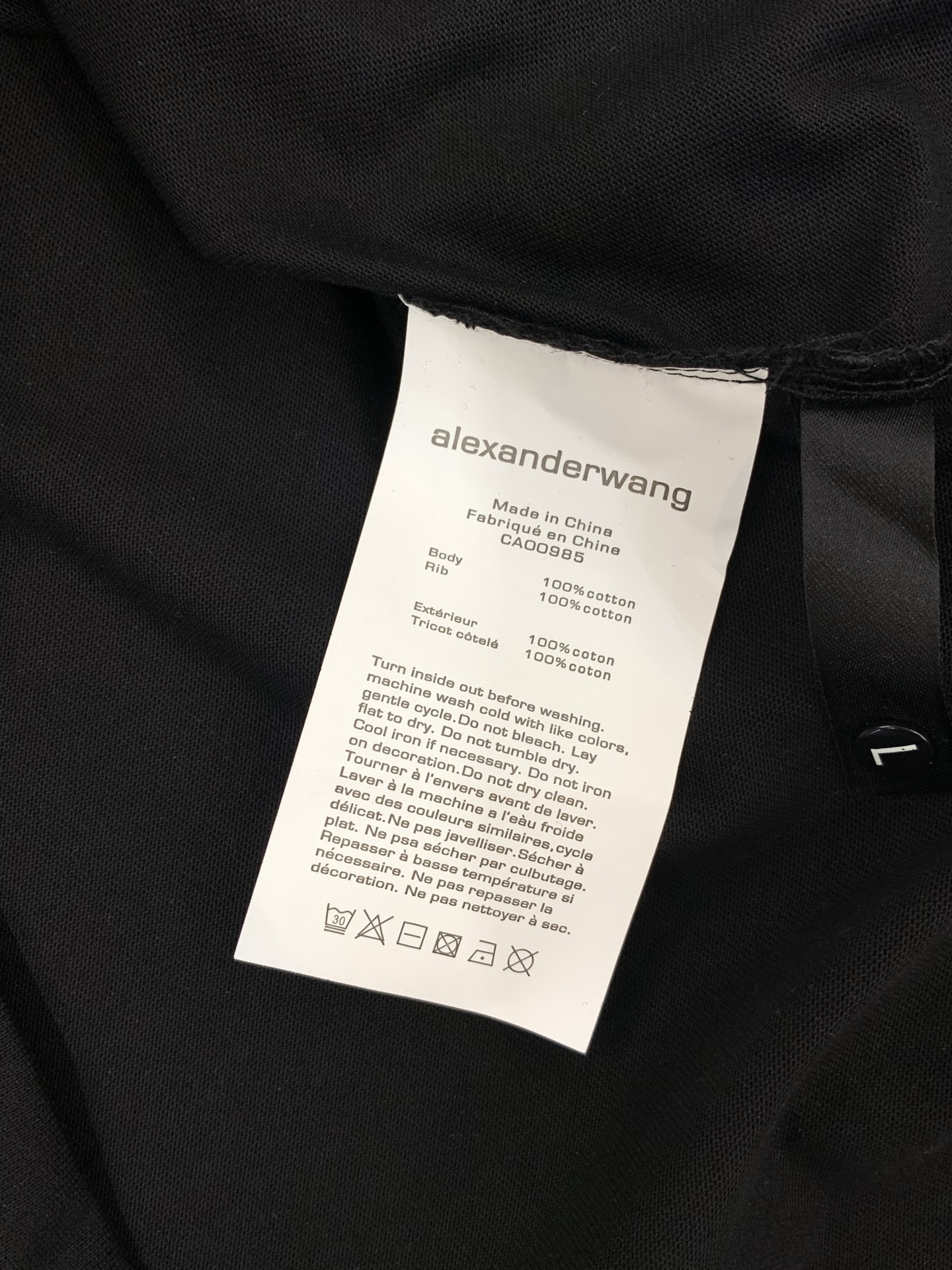 ，Alexander Wang 亚历山大·王，2026春夏新品，时尚休闲圆领短袖T恤，专柜同步有售，顶级