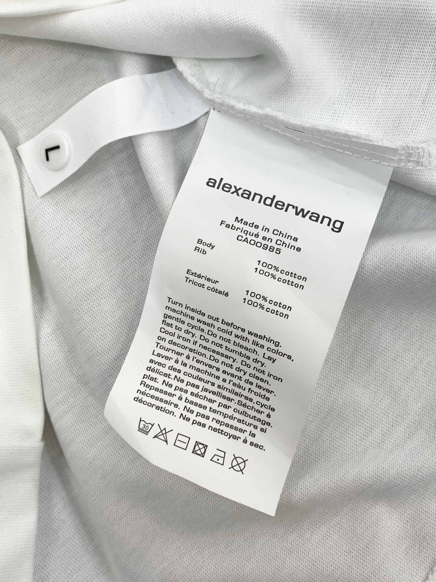 ，Alexander Wang 亚历山大·王，2026春夏新品，时尚休闲圆领短袖T恤，专柜同步有售，顶级