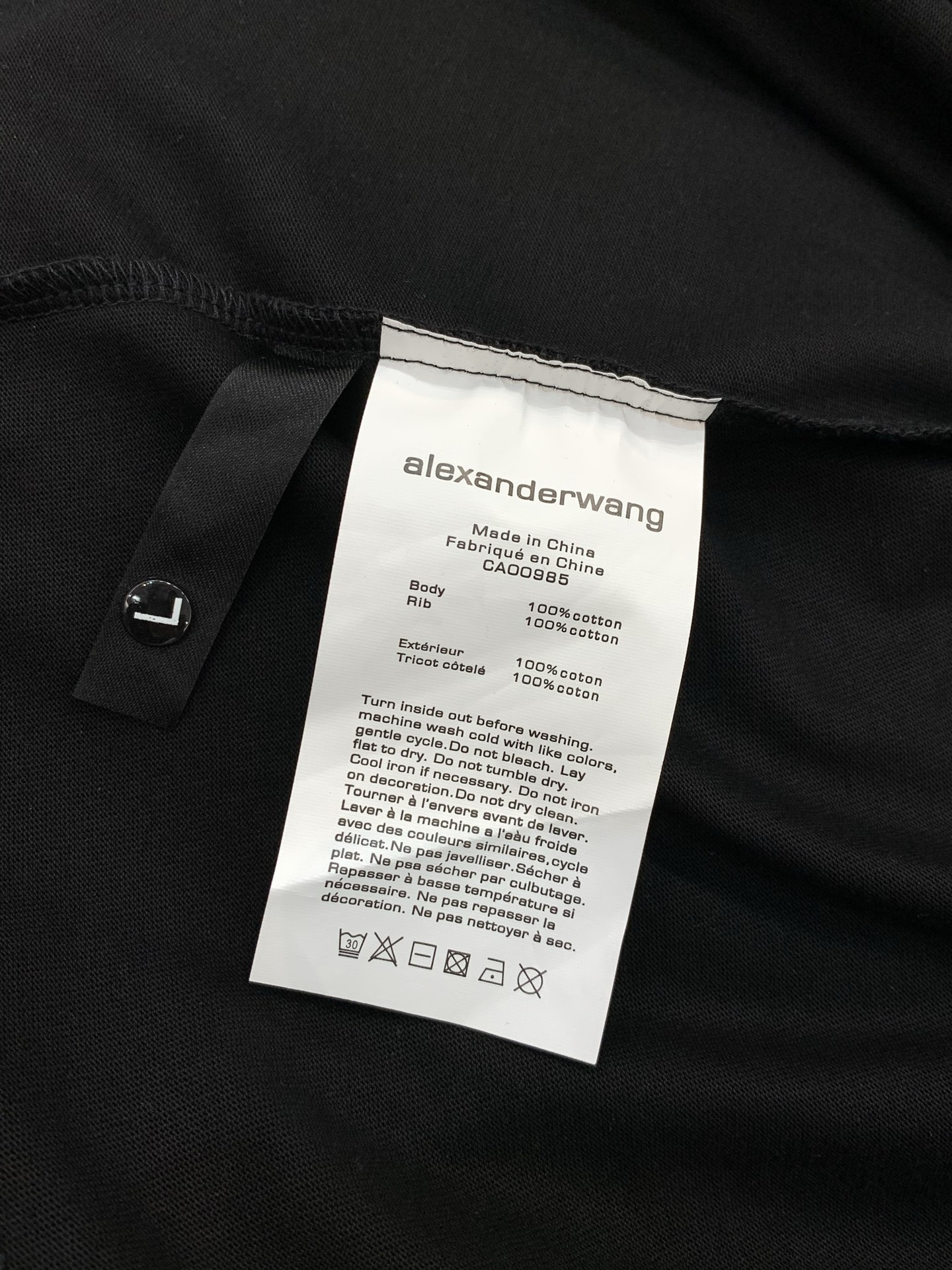 ，Alexander Wang 亚历山大·王，2026春夏新品，时尚休闲圆领短袖T恤，专柜同步有售，顶级