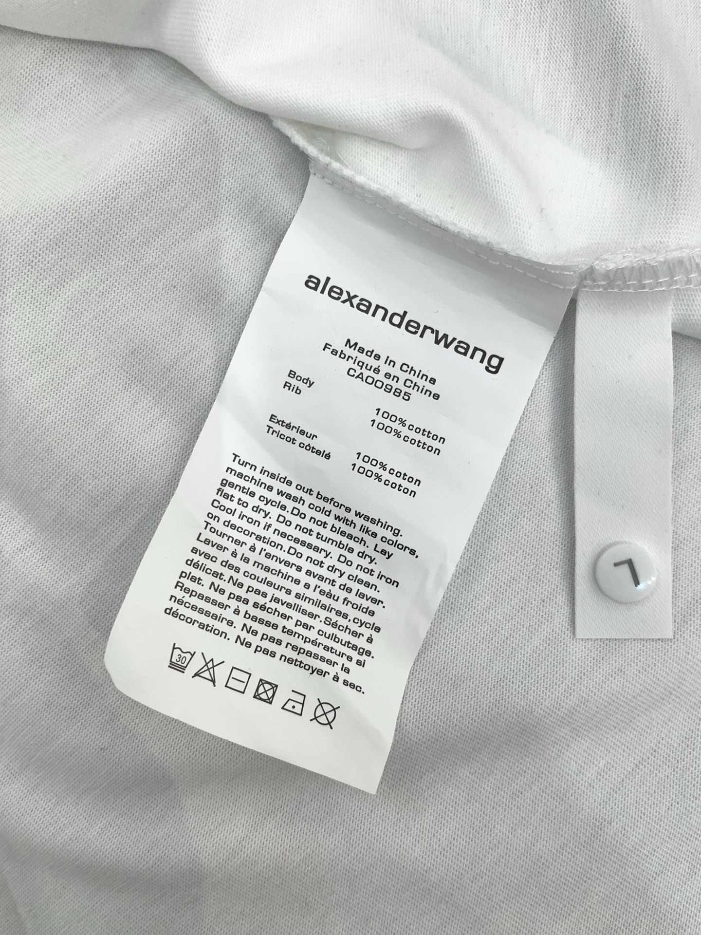 ，Alexander Wang 亚历山大·王，2026春夏新品，时尚休闲圆领短袖T恤，专柜同步有售，顶级