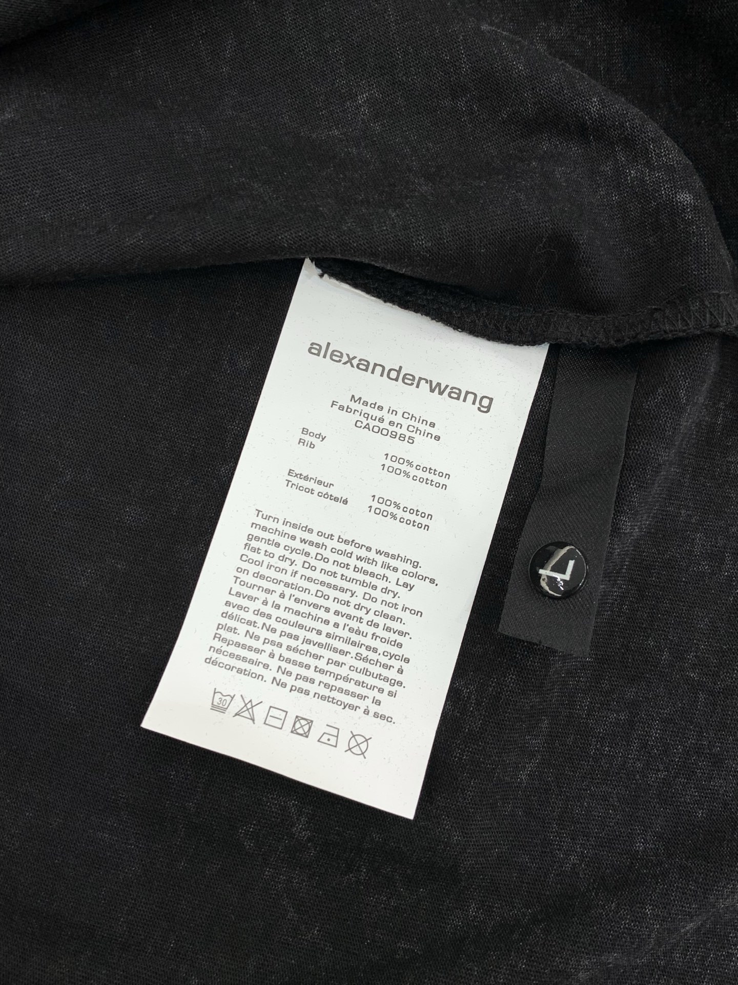 ，Alexander Wang 亚历山大·王，2026春夏新品，时尚休闲圆领短袖T恤，专柜同步有售，顶级