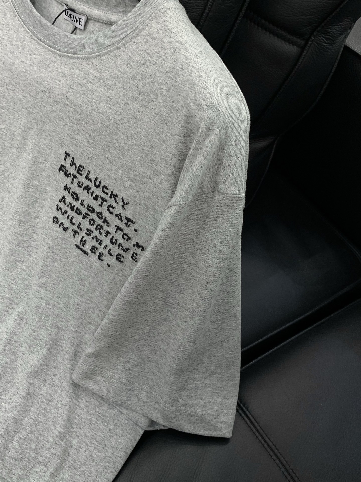 ，Loewe 罗意威，2026春夏最新款，专柜同步有售，原单狠货，时尚休闲圆领短袖T恤，上身很有特点！吸