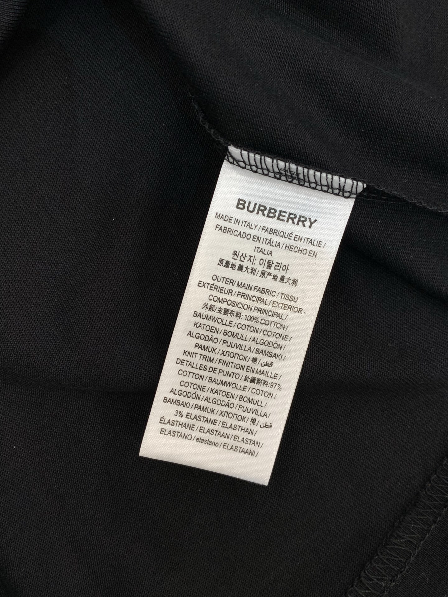 ，Burberry 巴宝莉，2026春夏最新品，专柜同步有售，原单狠货，时尚休闲圆领短袖T恤，进口原版面