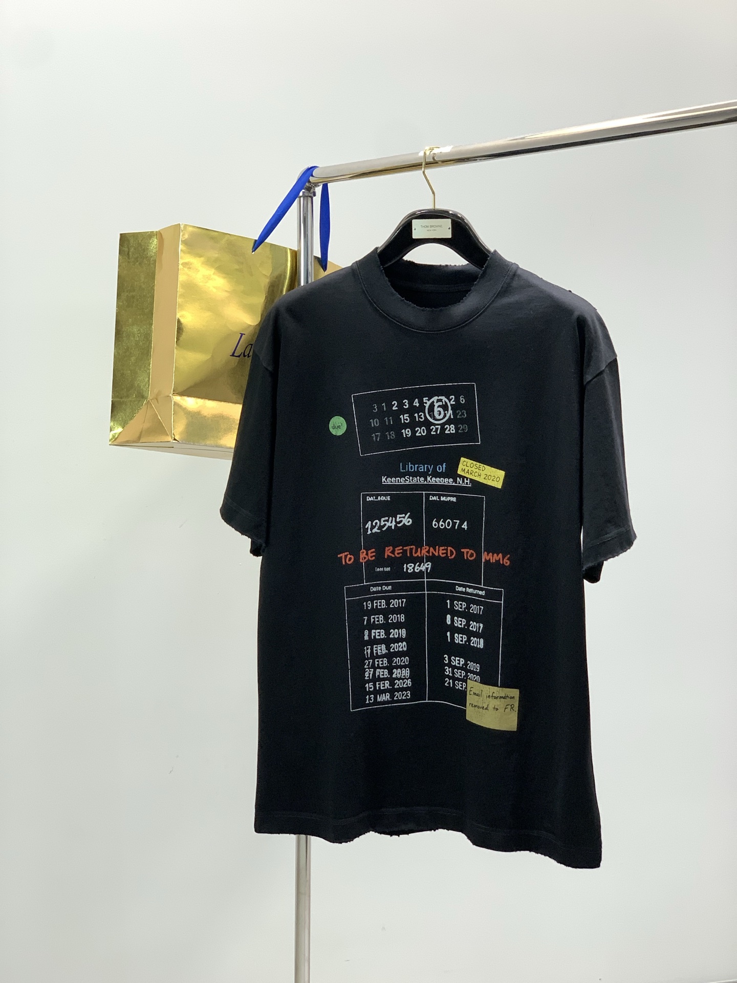 ，Maison Margiela马吉拉，春夏最新品，专柜同步有售，原单狠货，时尚休闲圆领短袖T恤，上身舒