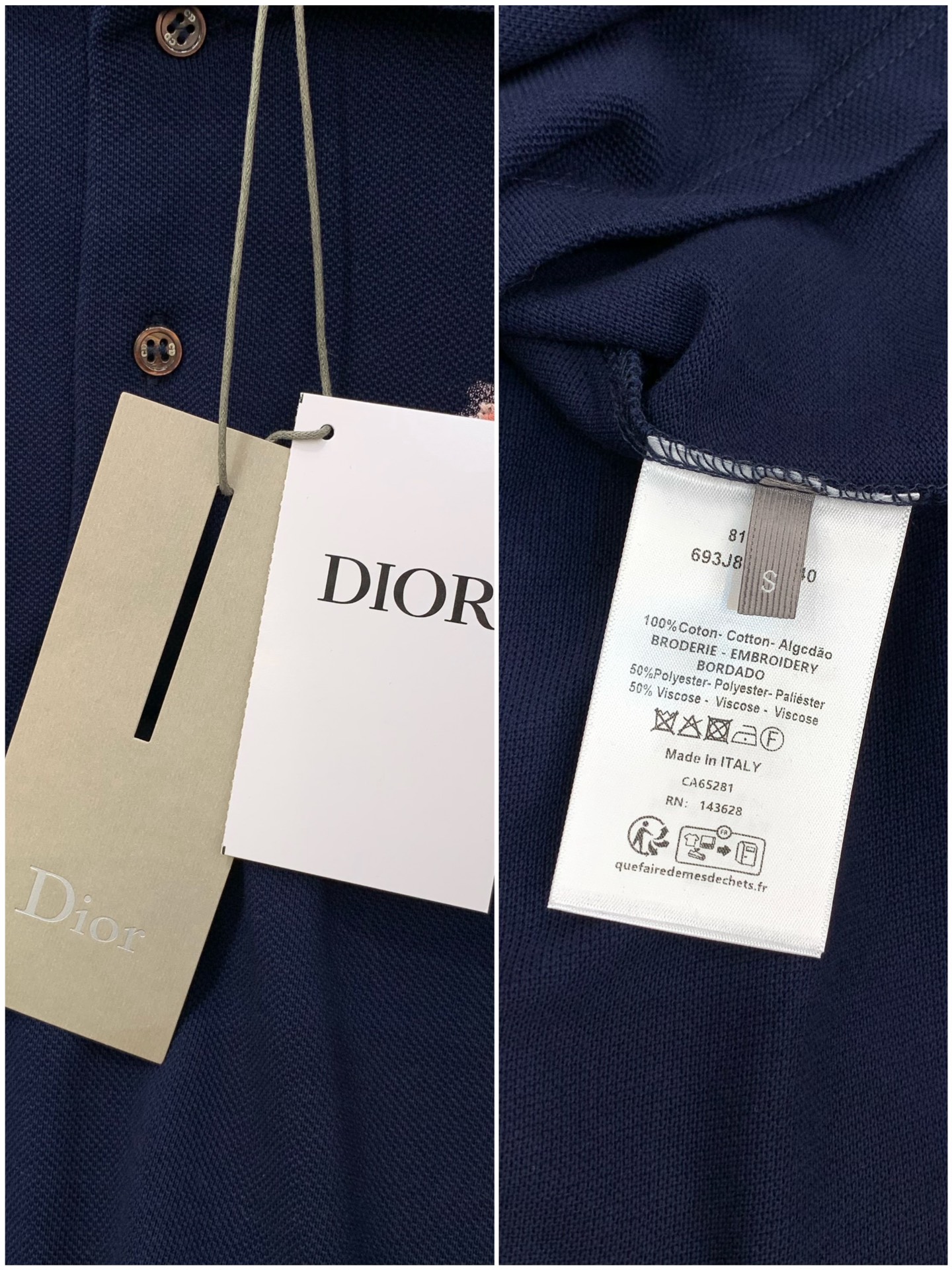 ，Dior 迪奥， 2026夏季新品，专柜同步有售，简约时尚休闲翻领短袖T恤，原版进口面料，舒适透气，顶