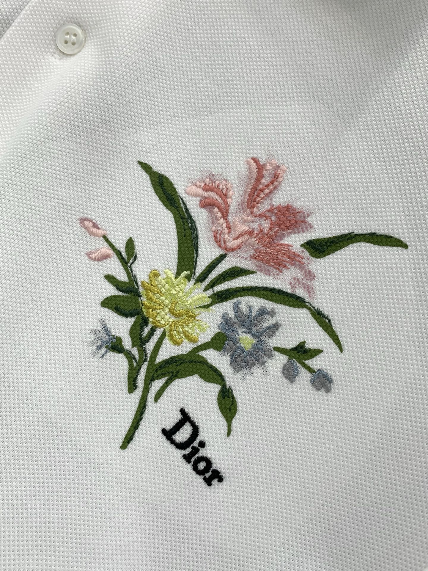 ，Dior 迪奥， 2026夏季新品，专柜同步有售，简约时尚休闲翻领短袖T恤，原版进口面料，舒适透气，顶