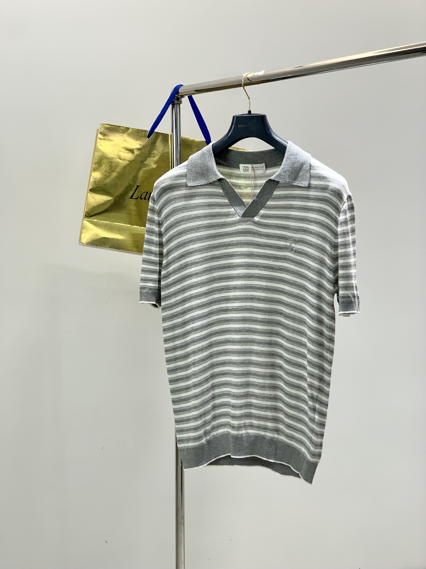 ，BC翻领咖啡色针织衫材质 亚麻混纺尺码M-3XL尺寸	M	   L	      XL	    2XL	
