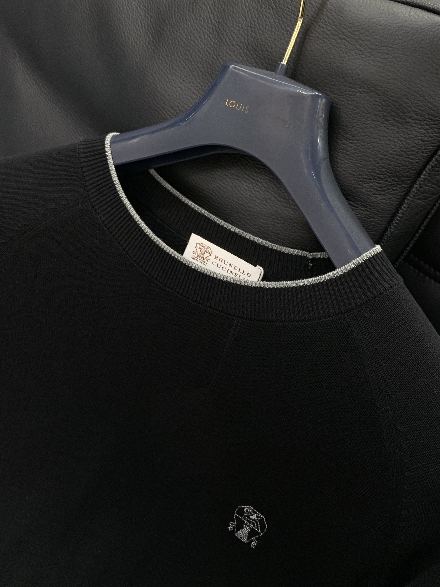 ，BC黑色圆领针织衫材质 亚麻混纺尺码M-3XL 尺寸	M	  L	     XL	  2XL	3XL	