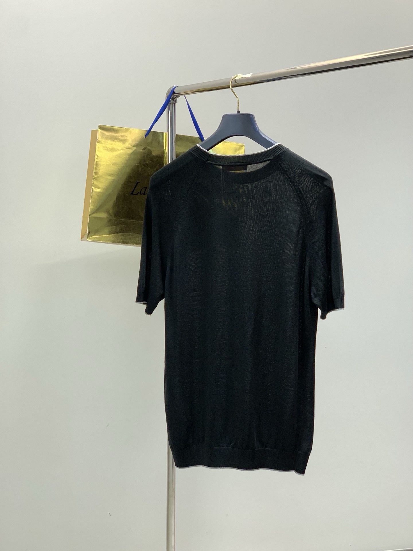 ，BC黑色圆领针织衫材质 亚麻混纺尺码M-3XL 尺寸	M	  L	     XL	  2XL	3XL	