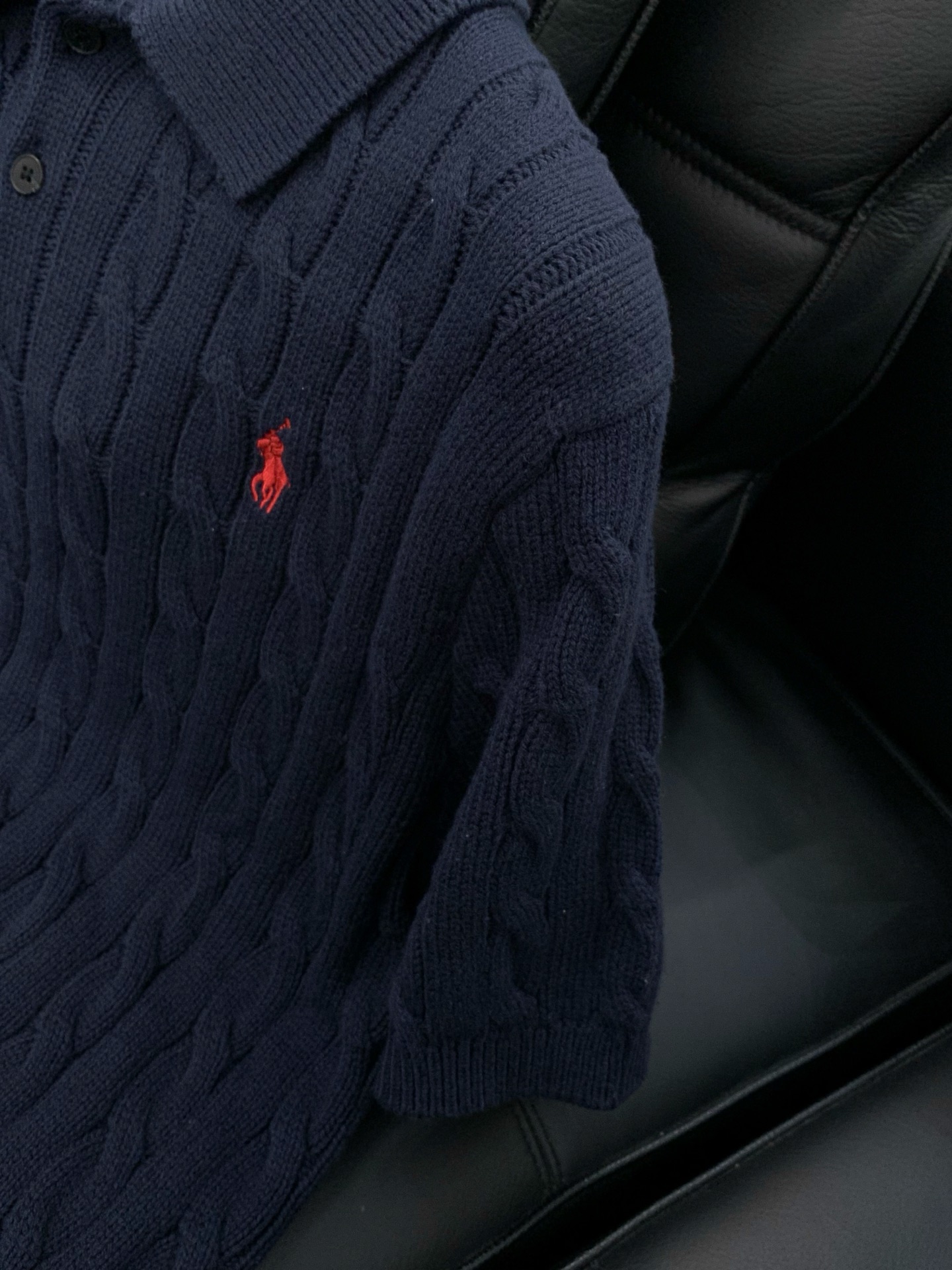 ，Ralph Lauren 拉夫劳伦，2026春季新品，时尚休闲翻领针织短袖毛衣，采用进口原版面料，精致