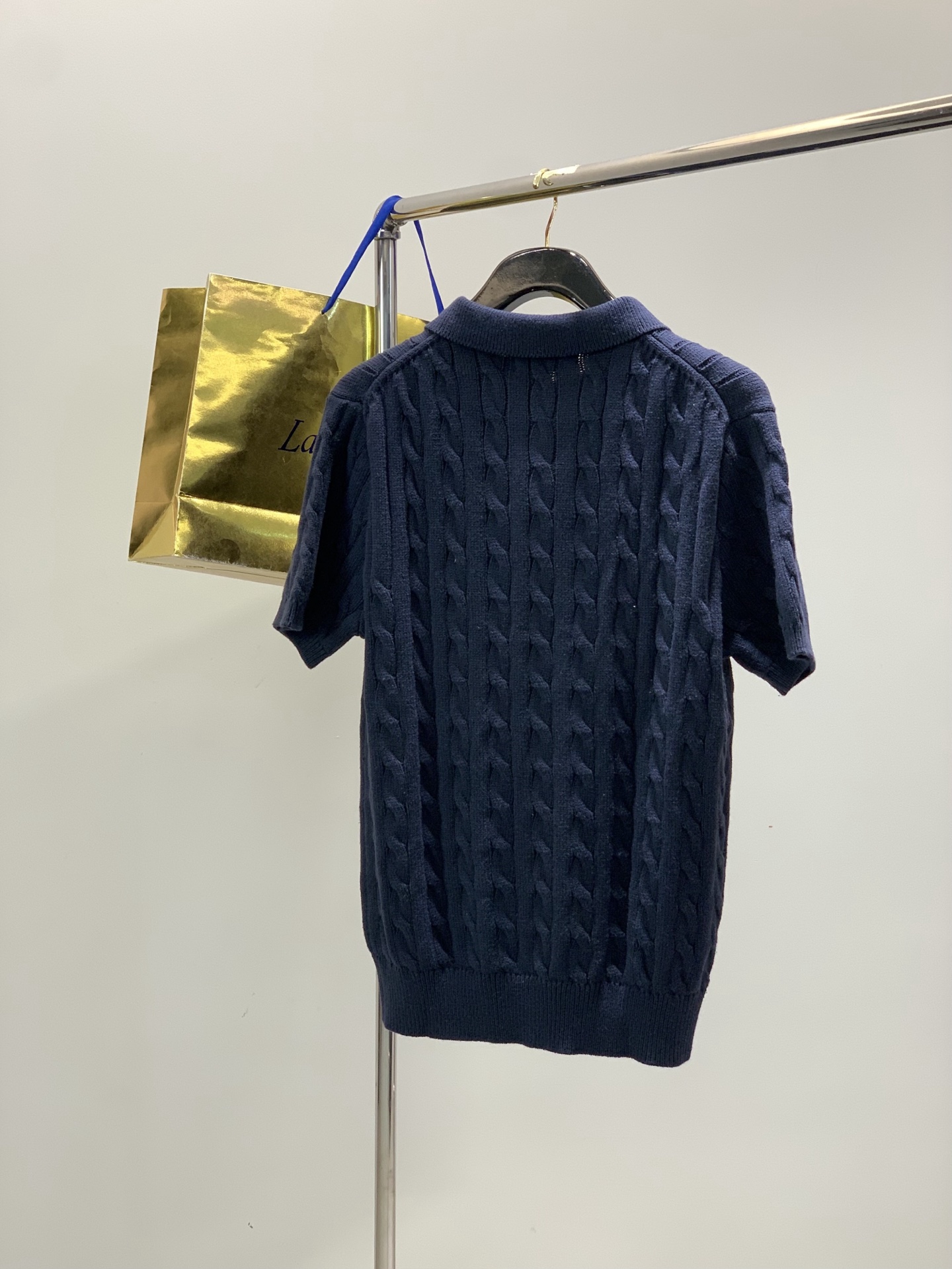 ，Ralph Lauren 拉夫劳伦，2026春季新品，时尚休闲翻领针织短袖毛衣，采用进口原版面料，精致