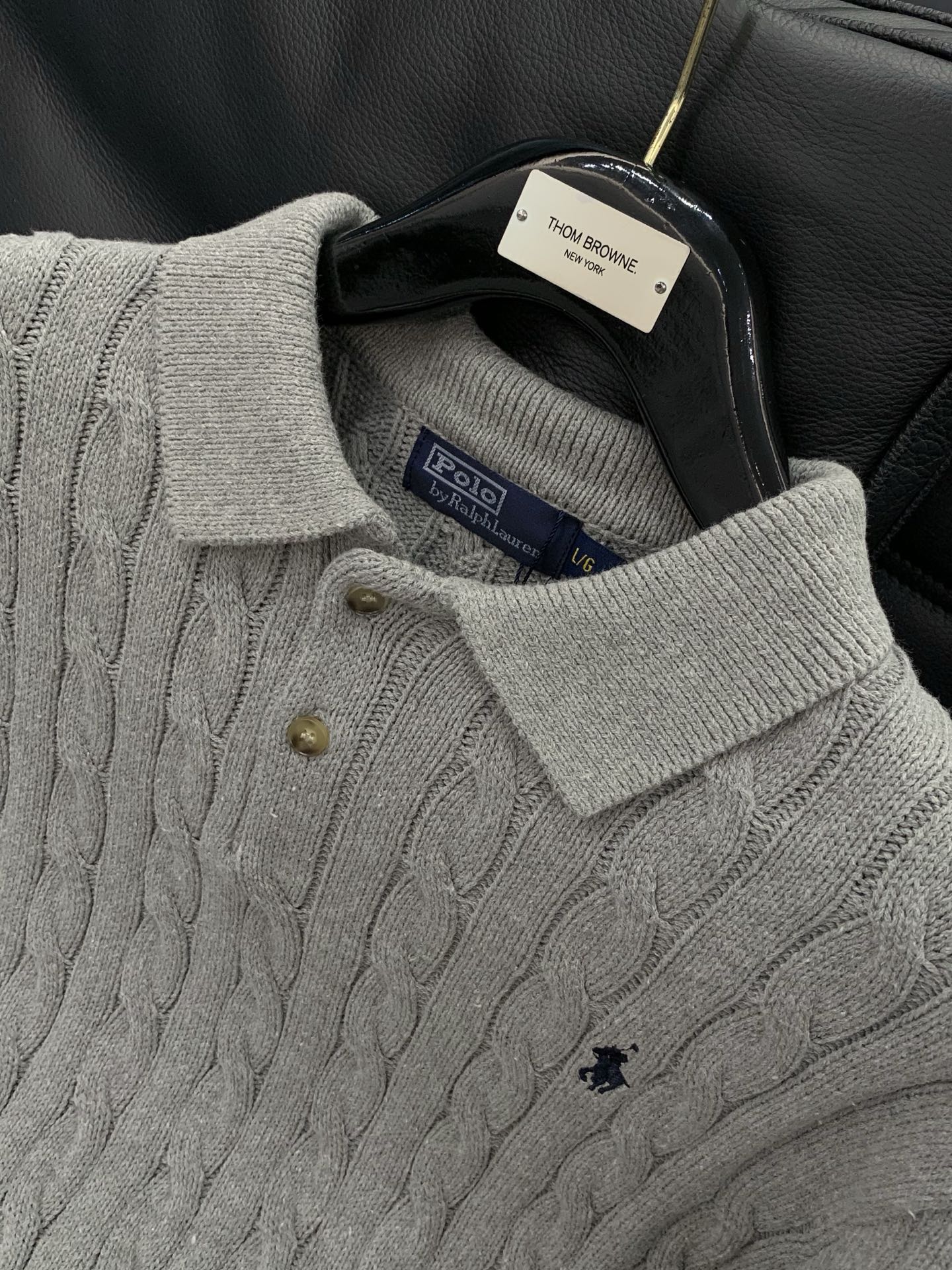 ，Ralph Lauren 拉夫劳伦，2026春季新品，时尚休闲翻领针织短袖毛衣，采用进口原版面料，精致