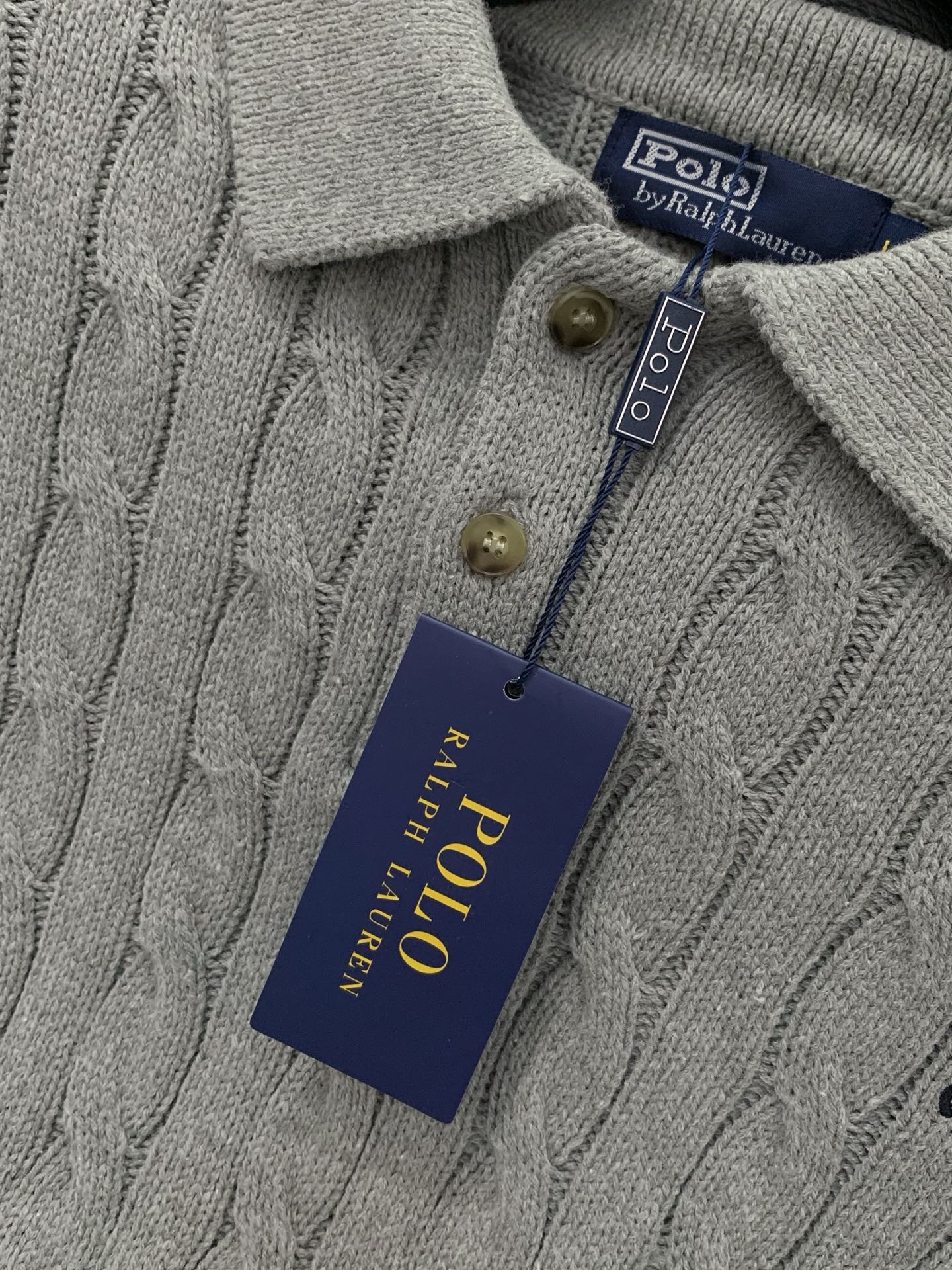 ，Ralph Lauren 拉夫劳伦，2026春季新品，时尚休闲翻领针织短袖毛衣，采用进口原版面料，精致