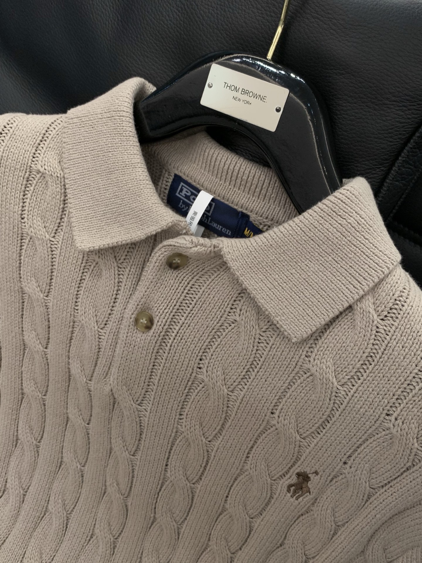 ，Ralph Lauren 拉夫劳伦，2026春季新品，时尚休闲翻领针织短袖毛衣，采用进口原版面料，精致