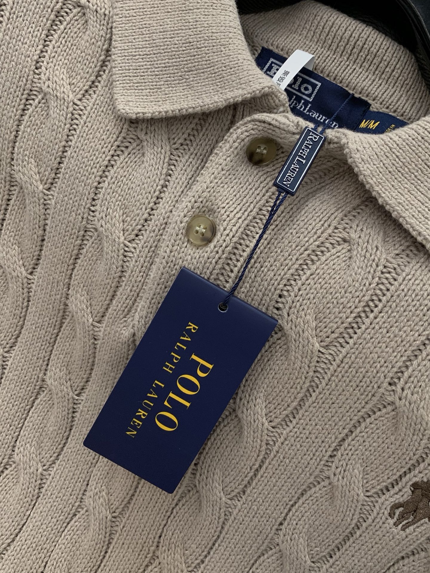 ，Ralph Lauren 拉夫劳伦，2026春季新品，时尚休闲翻领针织短袖毛衣，采用进口原版面料，精致