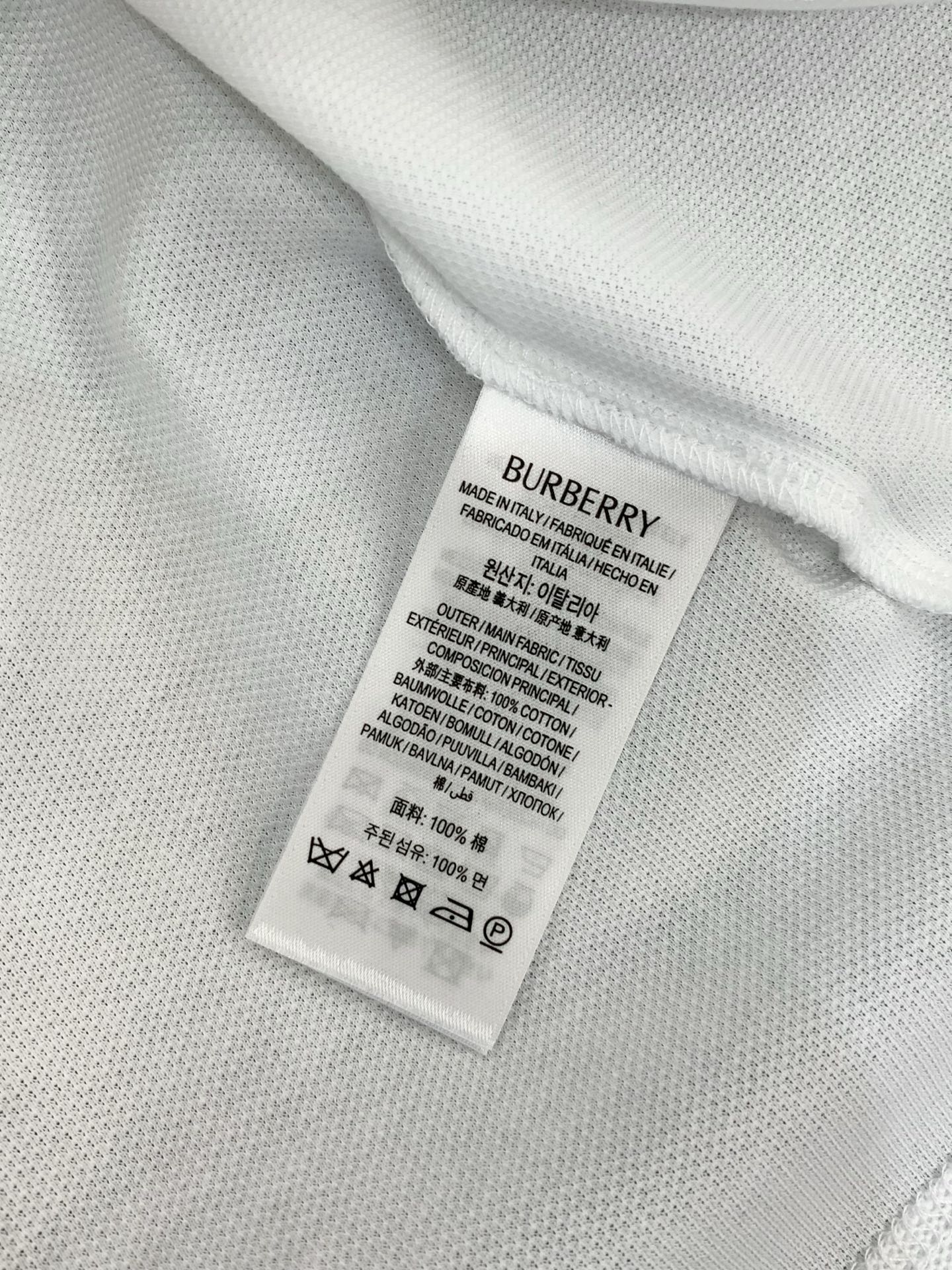 ，Burberry 巴宝莉，2026夏季最新品，专柜同步有售，原单狠货，时尚休闲翻领短袖T恤，进口原版面