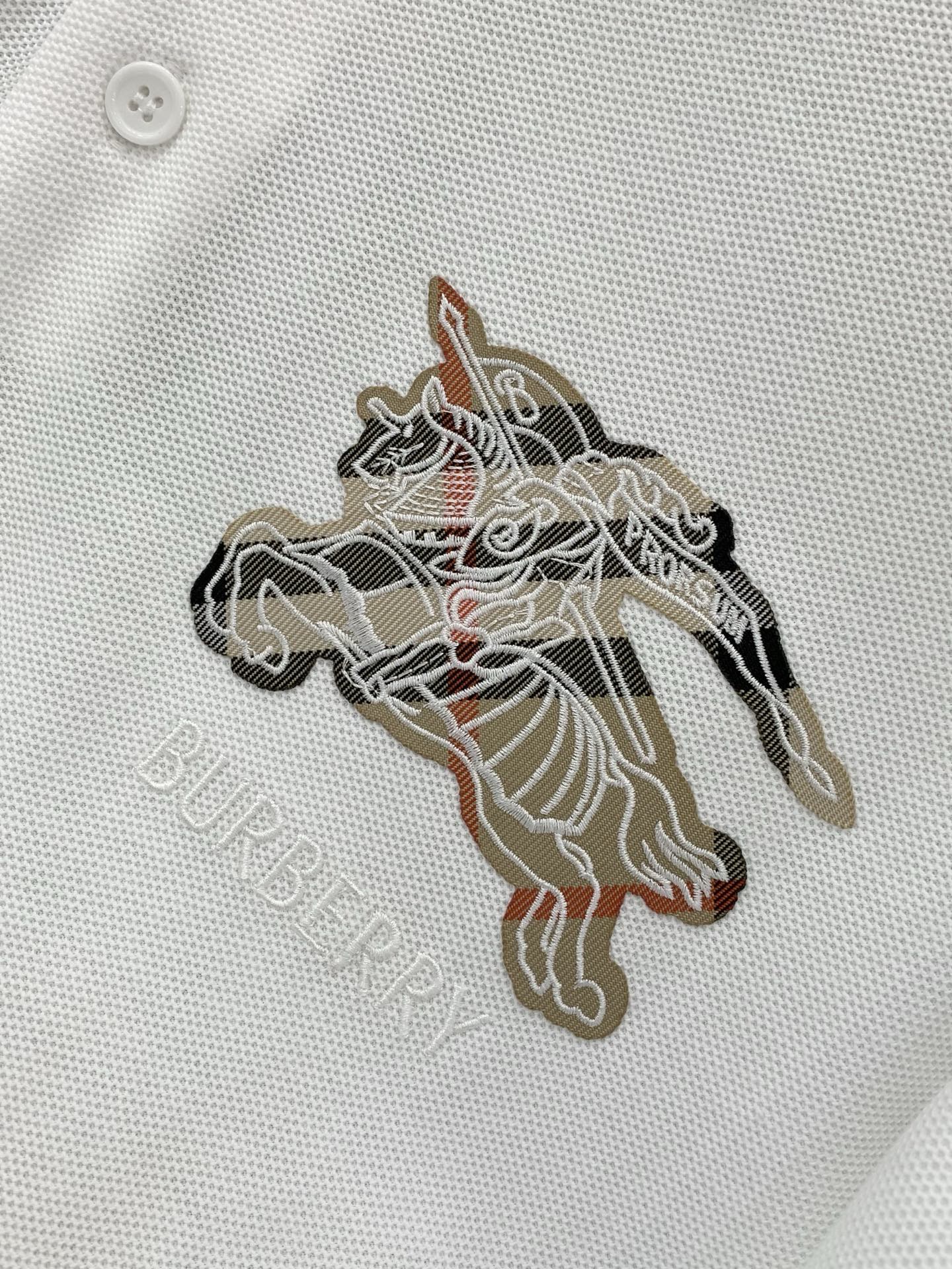 ，Burberry 巴宝莉，2026夏季最新品，专柜同步有售，原单狠货，时尚休闲翻领短袖T恤，进口原版面