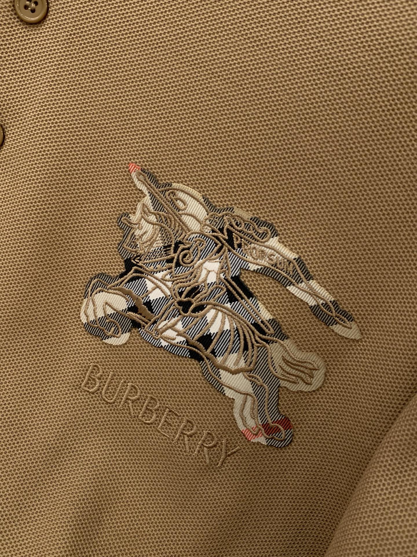 ，Burberry 巴宝莉，2026夏季最新品，专柜同步有售，原单狠货，时尚休闲翻领短袖T恤，进口原版面