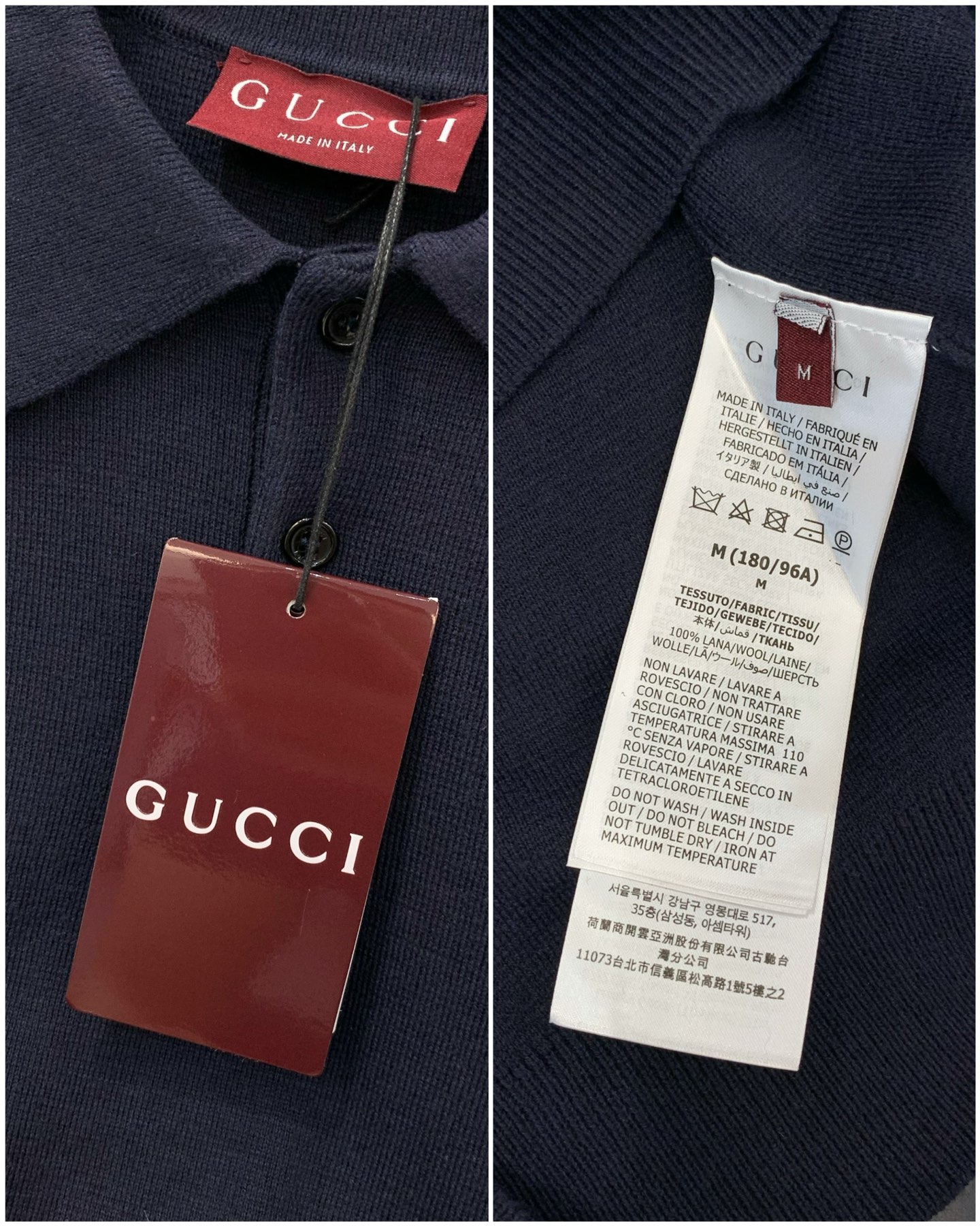 ，Gucci 古驰，2026春季最新款，专柜同步有售，原单狠货，时尚休闲翻领针织短袖，上身很有特点！吸睛