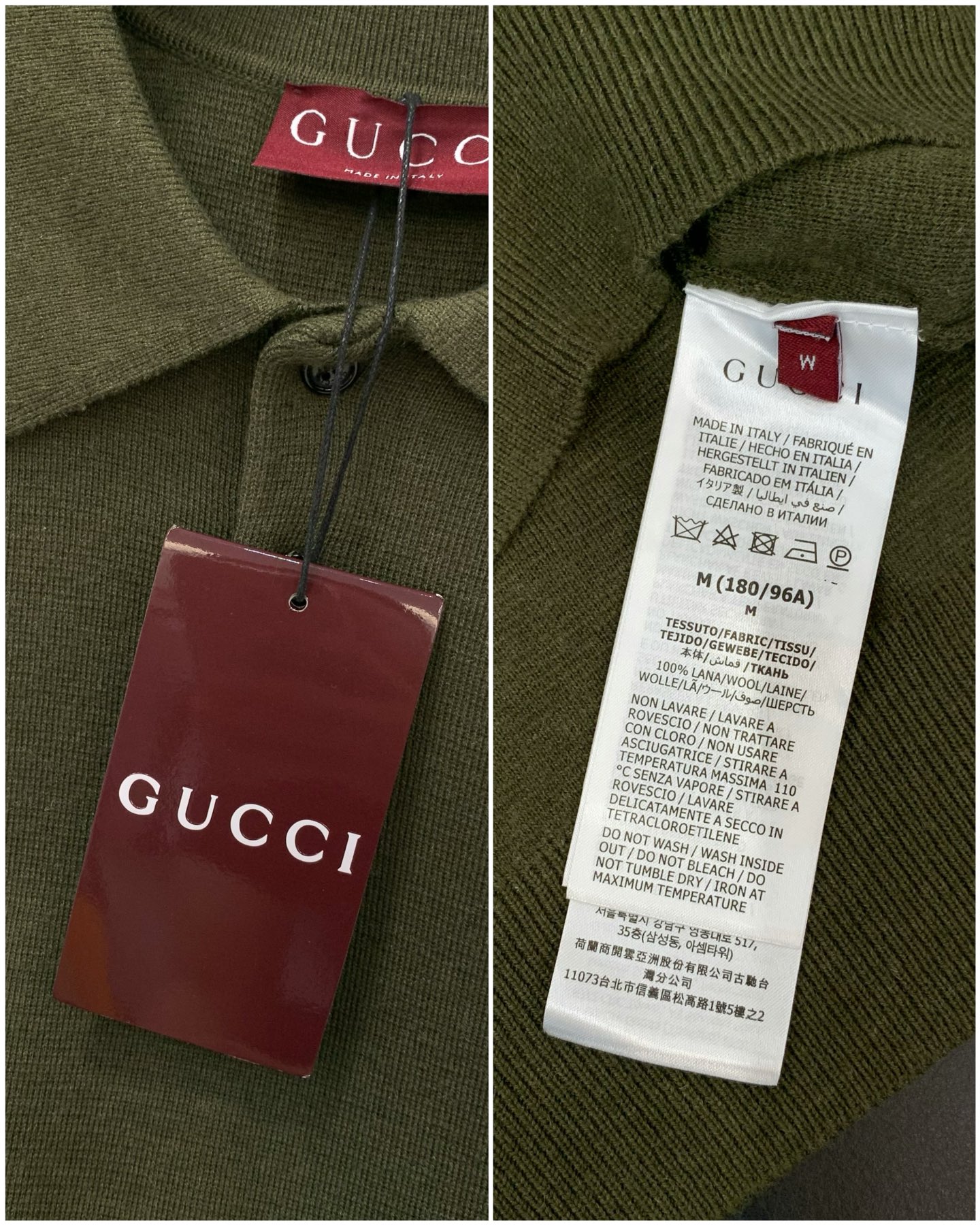 ，Gucci 古驰，2026春季最新款，专柜同步有售，原单狠货，时尚休闲翻领针织短袖，上身很有特点！吸睛