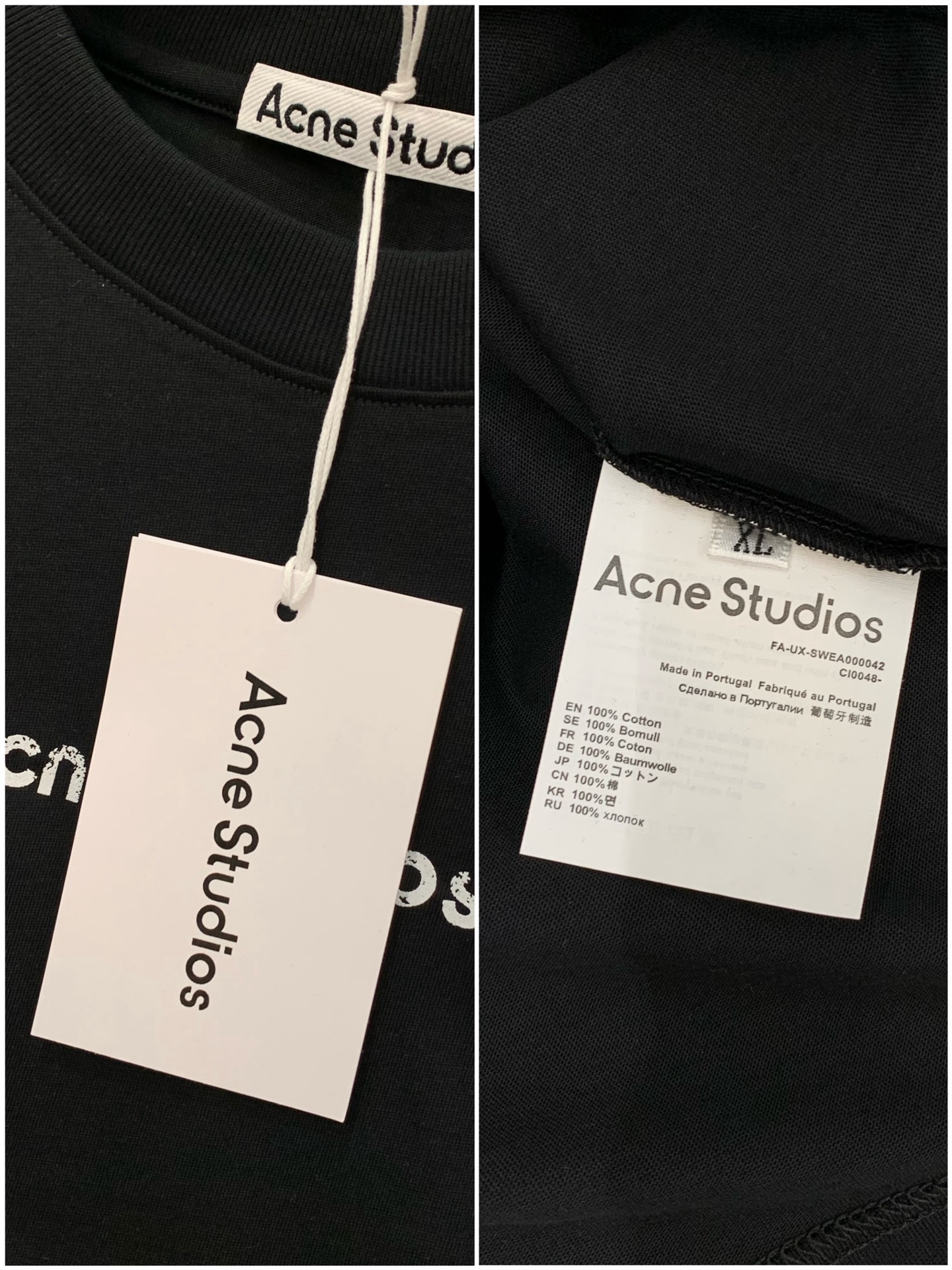 ，Acne Studios 瑞典时尚品牌，2026夏季最新款，时尚休闲圆领短袖T恤，官网专柜同步有售，原