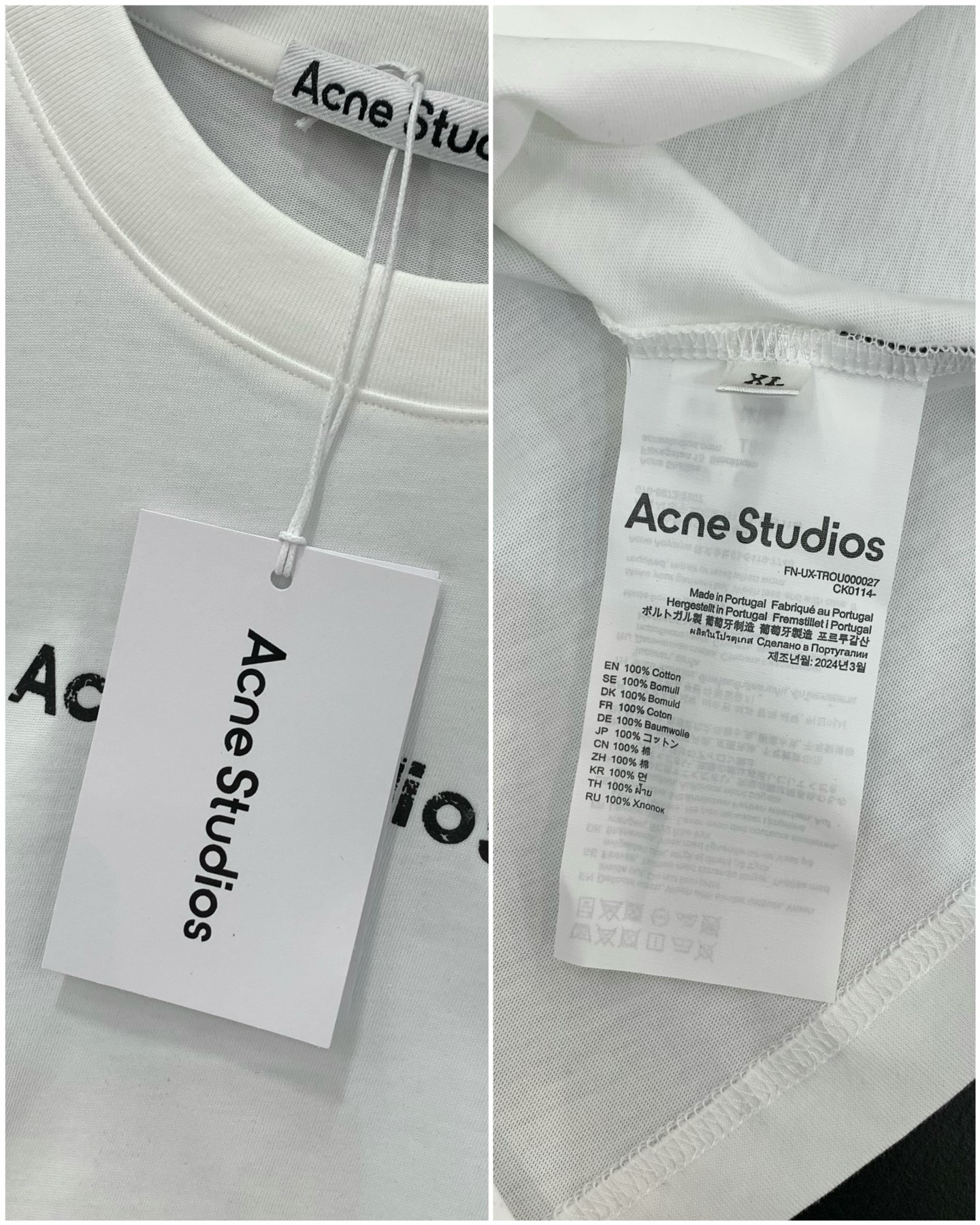 ，Acne Studios 瑞典时尚品牌，2026夏季最新款，时尚休闲圆领短袖T恤，官网专柜同步有售，原