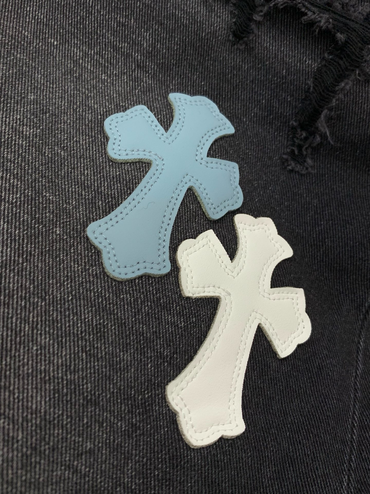 Chrome Hearts 克罗心牛仔短裤 牛仔短裤 ，男女同款式材质 牛仔布 尺码M-2XL