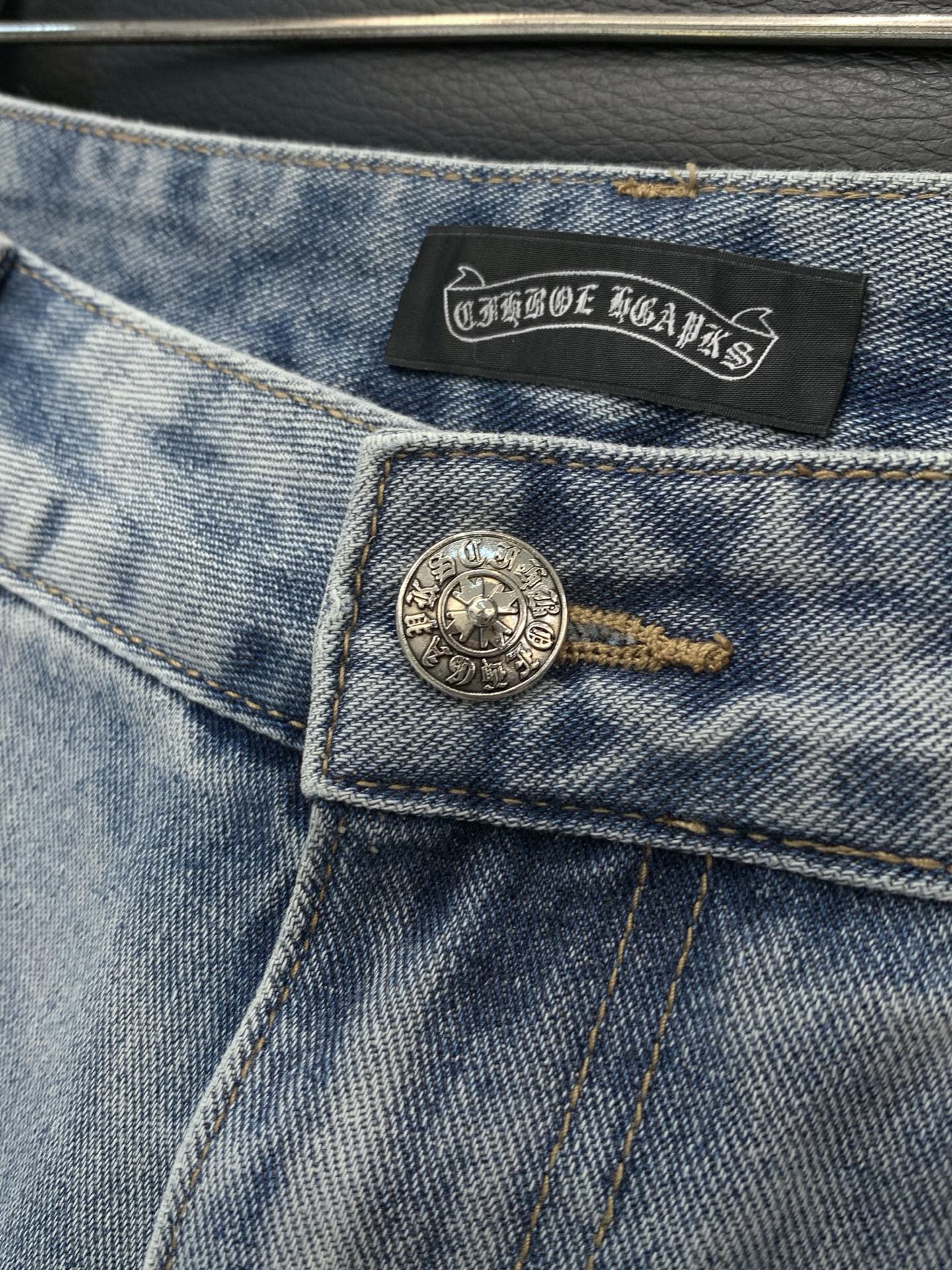 Chrome Hearts 克罗心牛仔短裤 牛仔短裤 ，男女同款式材质 牛仔布 尺码M-2XL