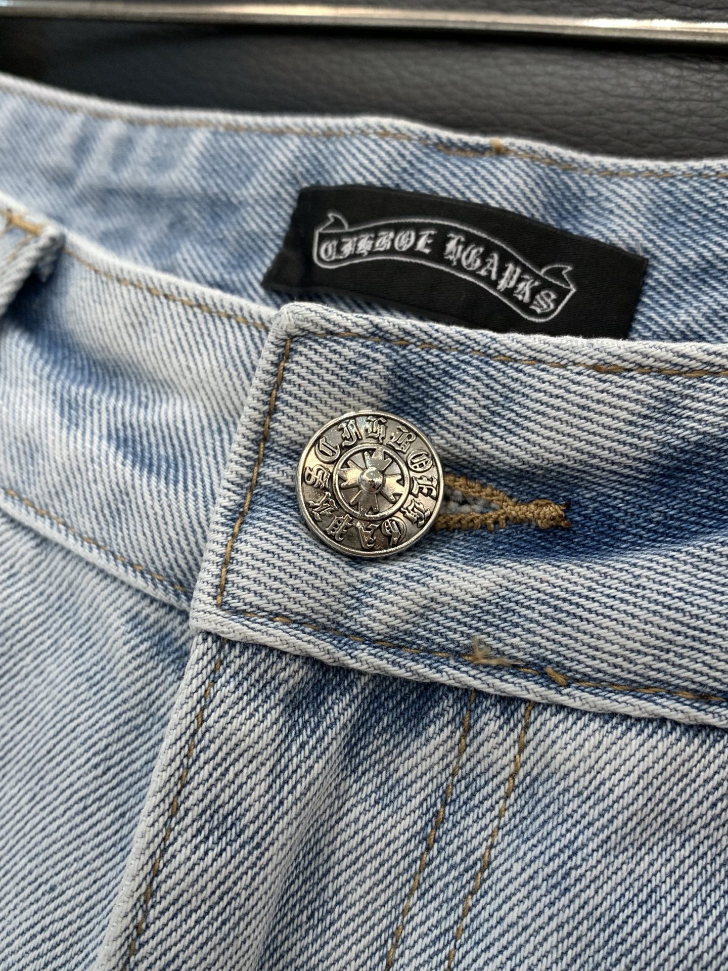 Chrome Hearts 克罗心牛仔短裤 牛仔短裤 ，男女同款式材质 牛仔布 尺码M-2XL