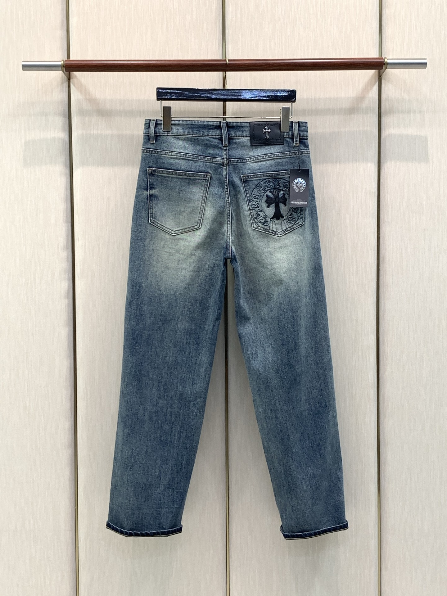 ，Chrome hearts 克罗心  牛仔裤，辅料真皮水洗 公司订单，高端品鉴尤物，面料都是罕见的系列，限量款，售价预