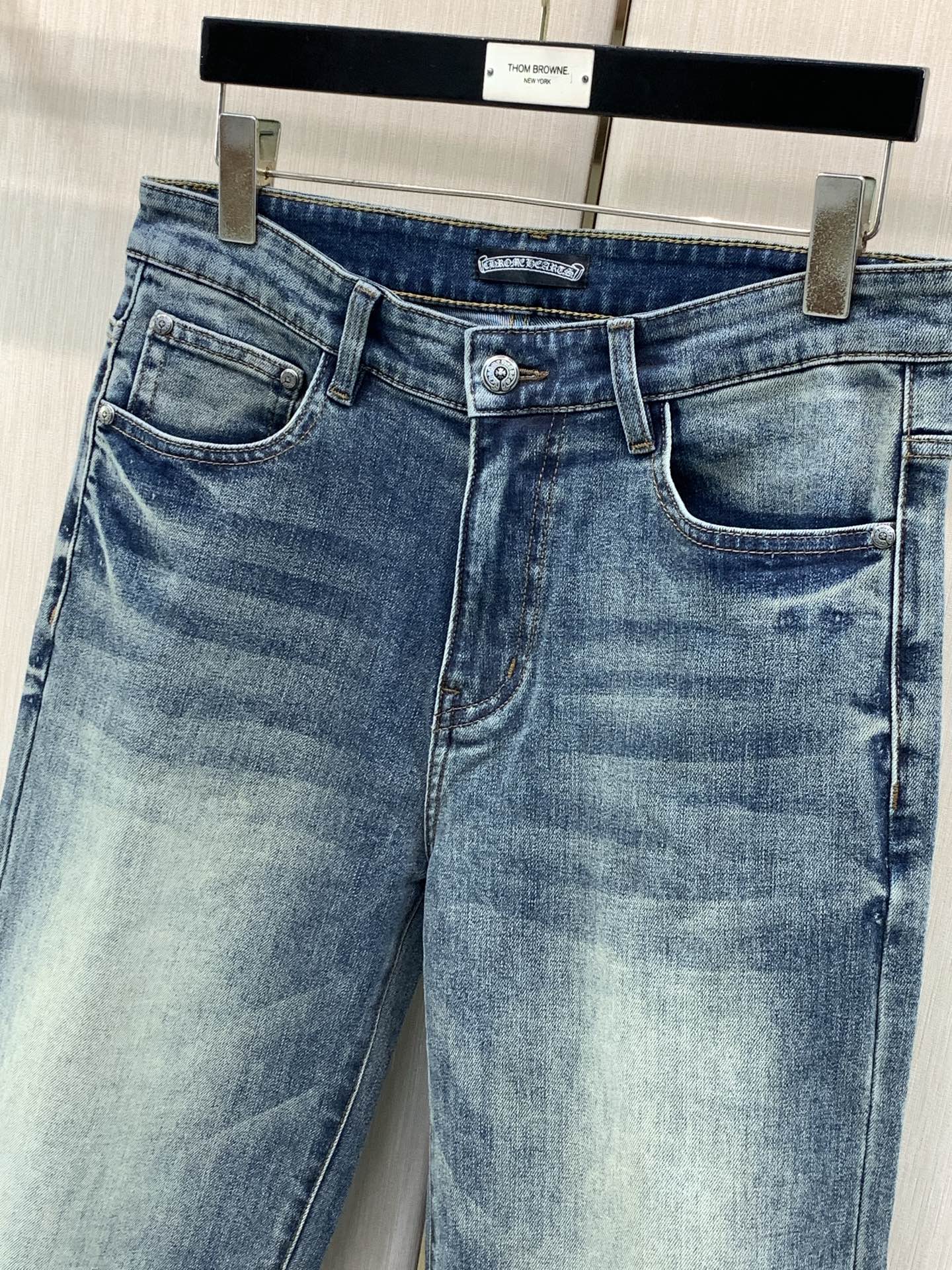 ，Chrome hearts 克罗心  牛仔裤，辅料真皮水洗 公司订单，高端品鉴尤物，面料都是罕见的系列，限量款，售价预