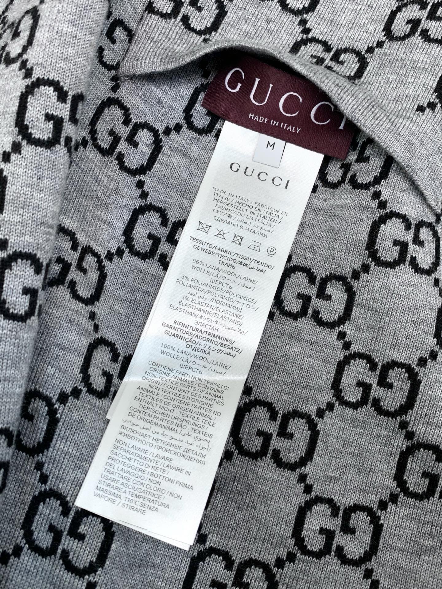 ，Gucci 古驰，2026秋季最新款，专柜同步有售，原单狠货，时尚休闲针织开衫毛衣，上身很有特点！吸睛而有亮点，进口原