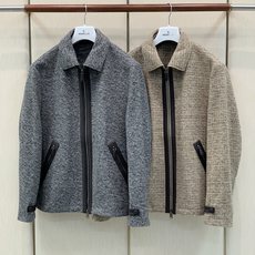 ,Brioni.羊毛混纺翻领夹克拉链外套 材质 50%聚酯纤维 50%羊毛 ,Brioni.羊毛混纺翻领夹克拉链外套 材质 50%聚酯纤维 50%羊毛