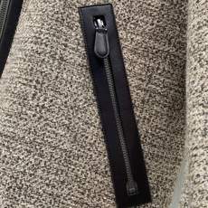 ,Brioni.羊毛混纺翻领夹克拉链外套 材质 50%聚酯纤维 50%羊毛 ,Brioni.羊毛混纺翻领夹克拉链外套 材质 50%聚酯纤维 50%羊毛