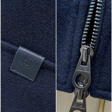 ,Loro Piana 羊毛混纺立领夹克拉链外套 材质 44%聚酯纤维 7.8%羊毛 15.3棉 ,Loro Piana 羊毛混纺立领夹克拉链外套 材质 44%聚酯纤维 7.8%羊毛 15.3棉