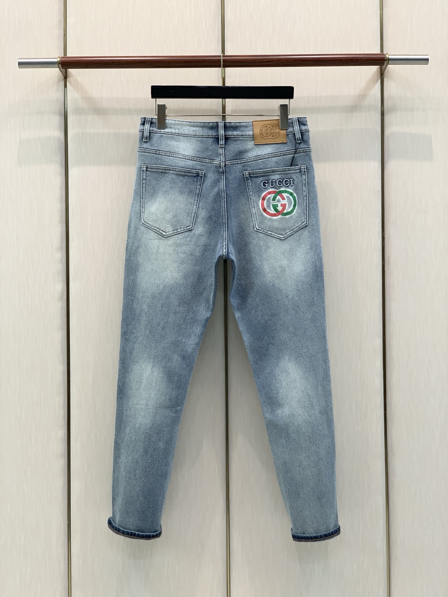 ，GUCCI 古驰，2026春秋最新品，专柜同步有售，原单狠货，水洗休闲水洗牛仔裤，进口原版水洗弹力面料，舒适有弹性，独