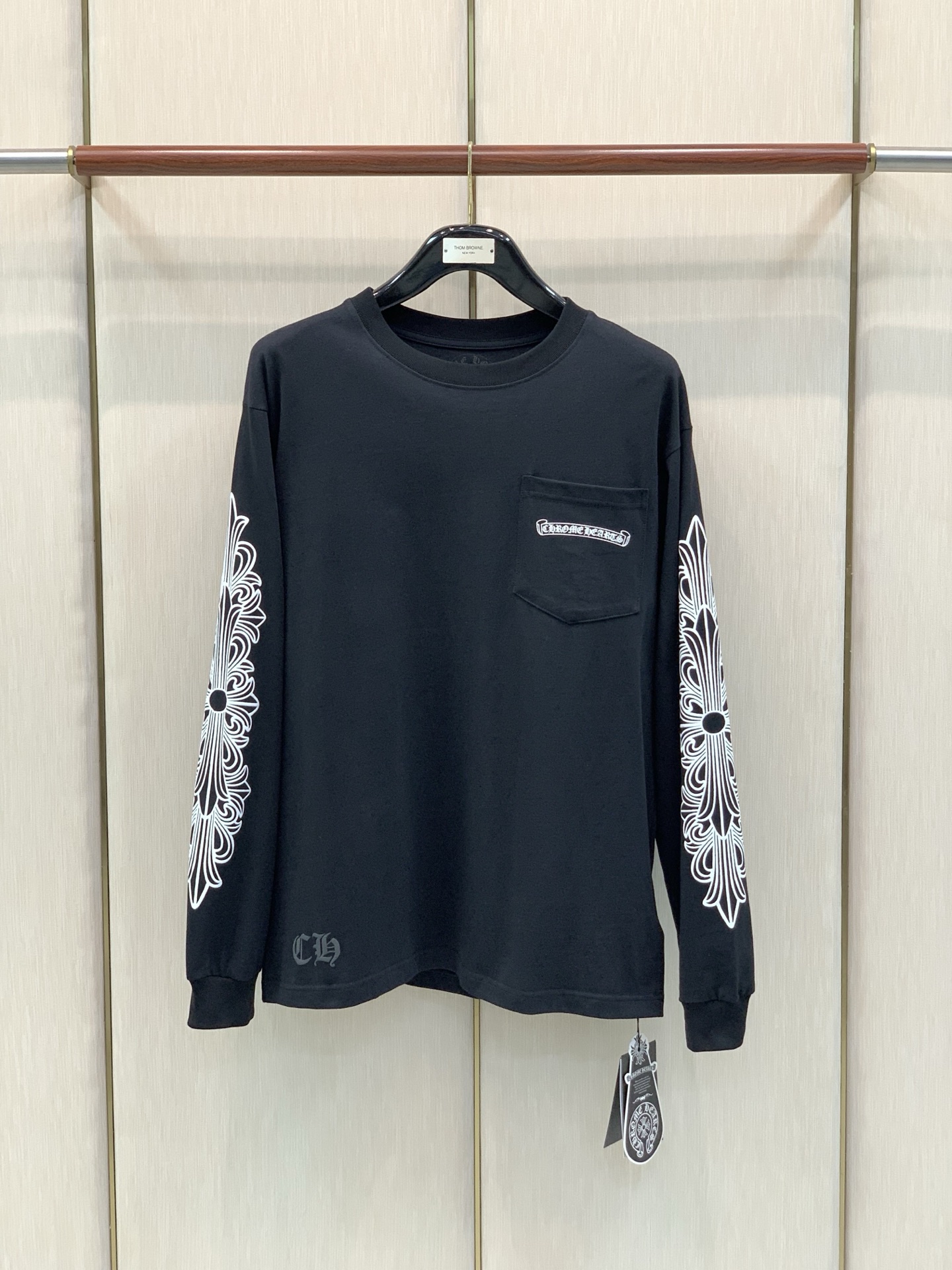 ，Chrome Hearts 克罗心，2026早秋新品，专柜同步有售，原单狠货，时尚休闲圆领长袖T恤，采用进口原版面料，
