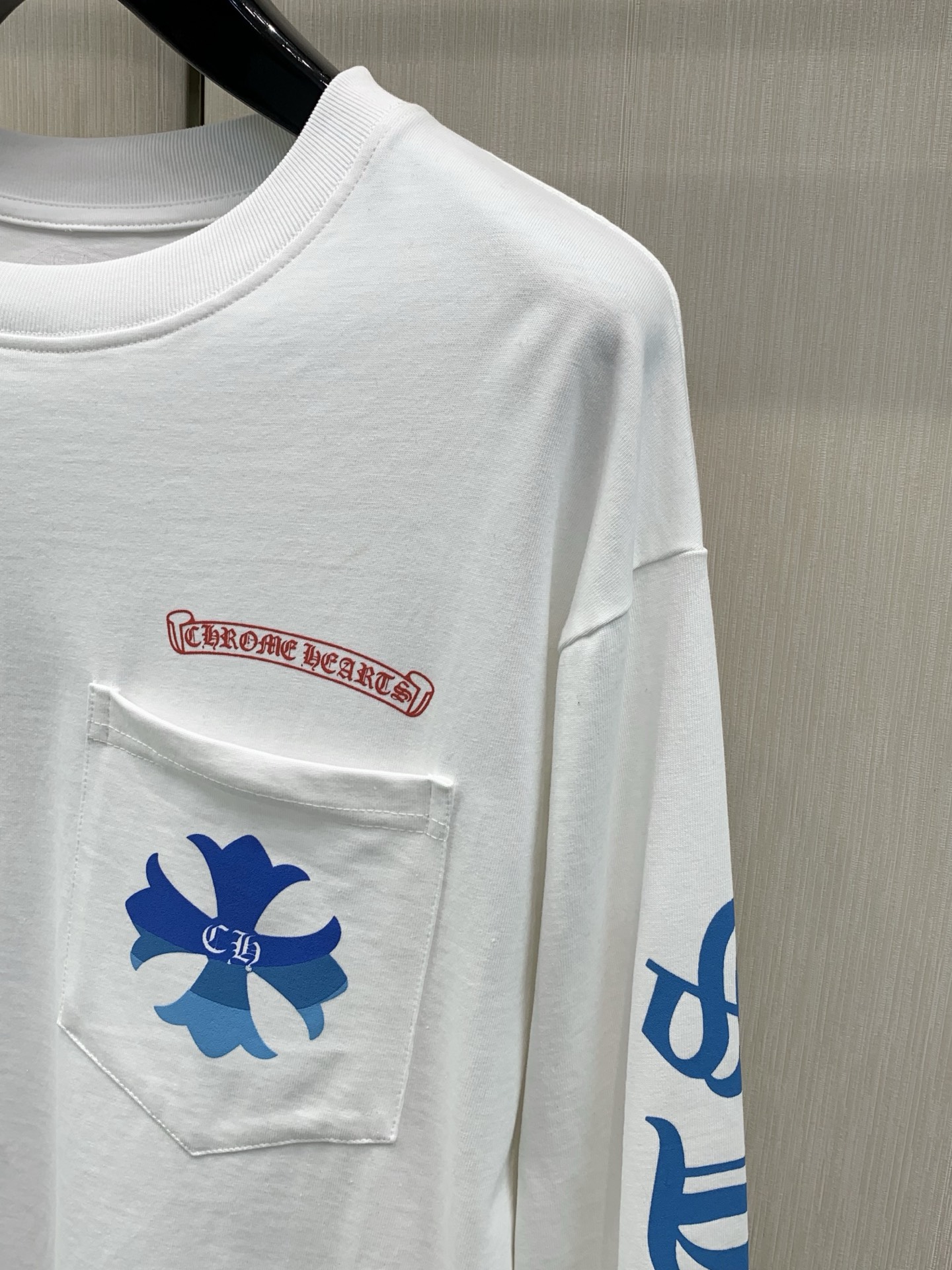 ，Chrome Hearts 克罗心，2026早秋新品，专柜同步有售，原单狠货，时尚休闲圆领长袖T恤，采用进口原版面料，