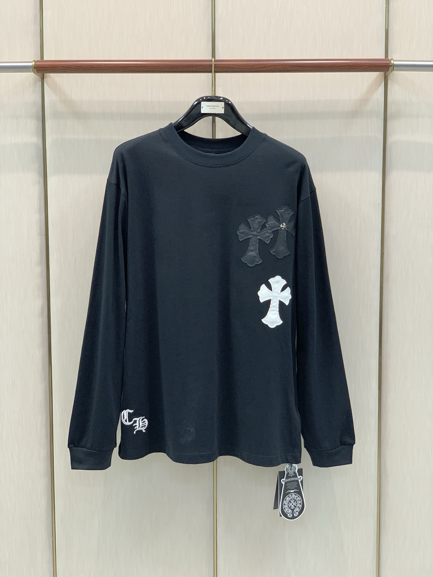，Chrome Hearts 克罗心，2026早秋新品，专柜同步有售，原单狠货，时尚休闲圆领长袖T恤，采用进口原版面料，
