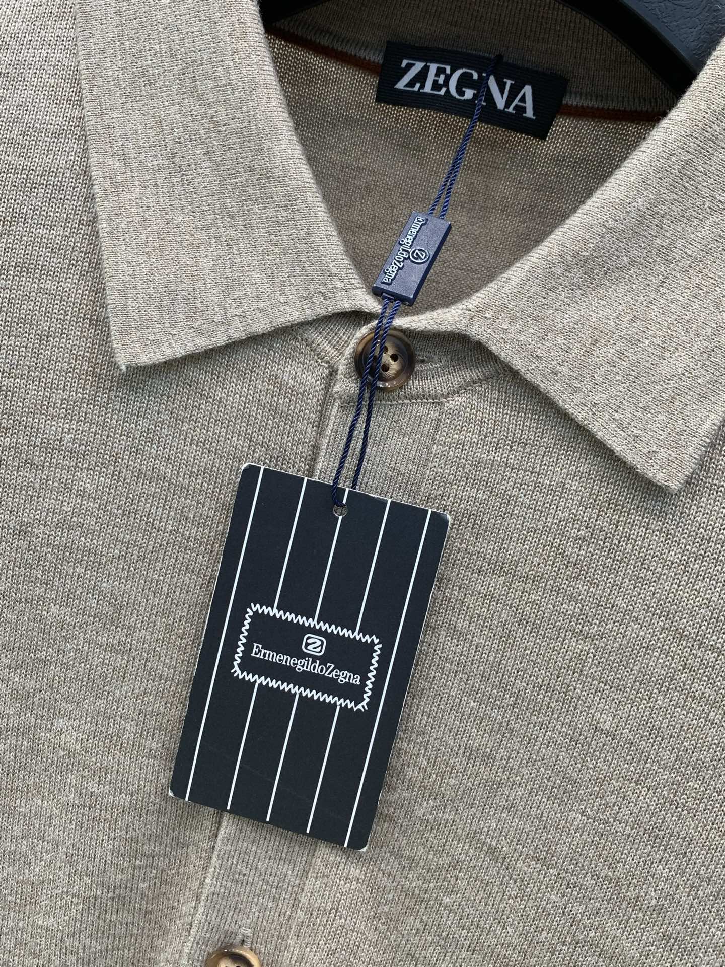 ，杰尼亚 Zegna，2026秋季最新品，专柜同步有售，原单狠货，时尚休闲针织毛衣，采用进口原版面料，舒适透气，上身帅气