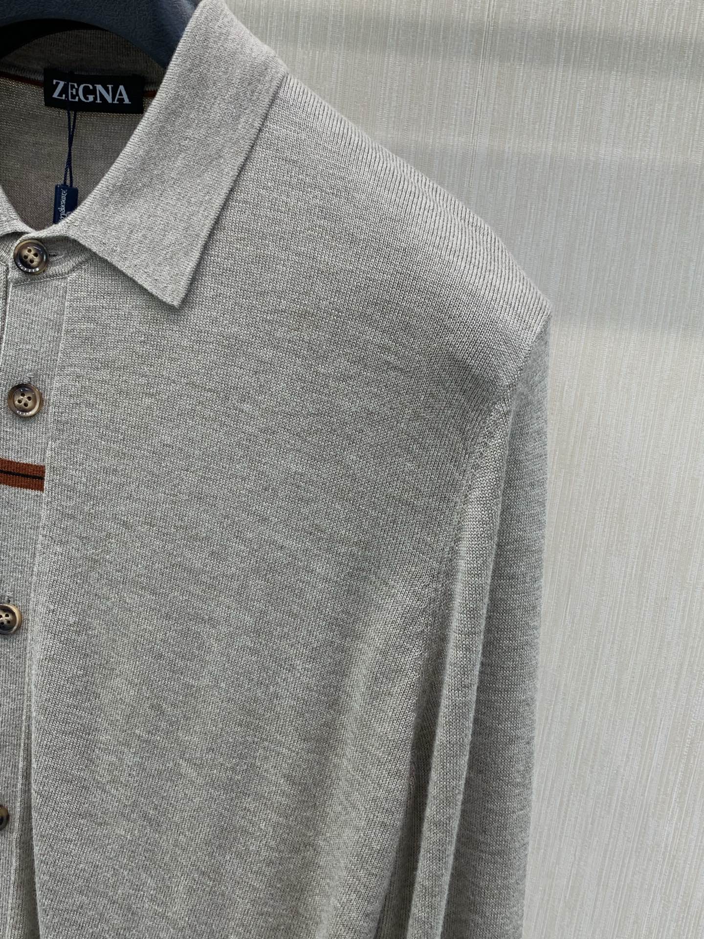 ，杰尼亚 Zegna，2026秋季最新品，专柜同步有售，原单狠货，时尚休闲针织毛衣，采用进口原版面料，舒适透气，上身帅气
