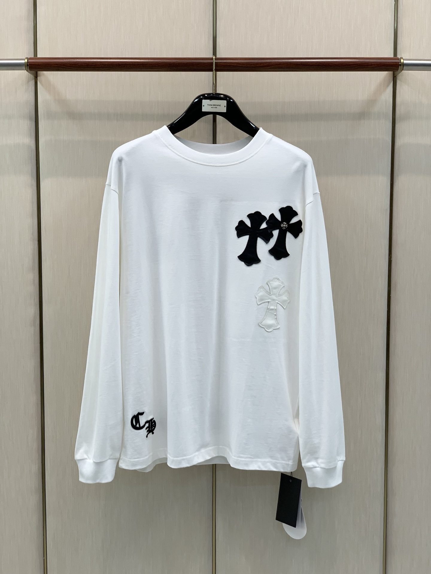 ，Chrome Hearts 克罗心，2026早秋新品，专柜同步有售，原单狠货，时尚休闲圆领长袖T恤，采用进口原版面料，