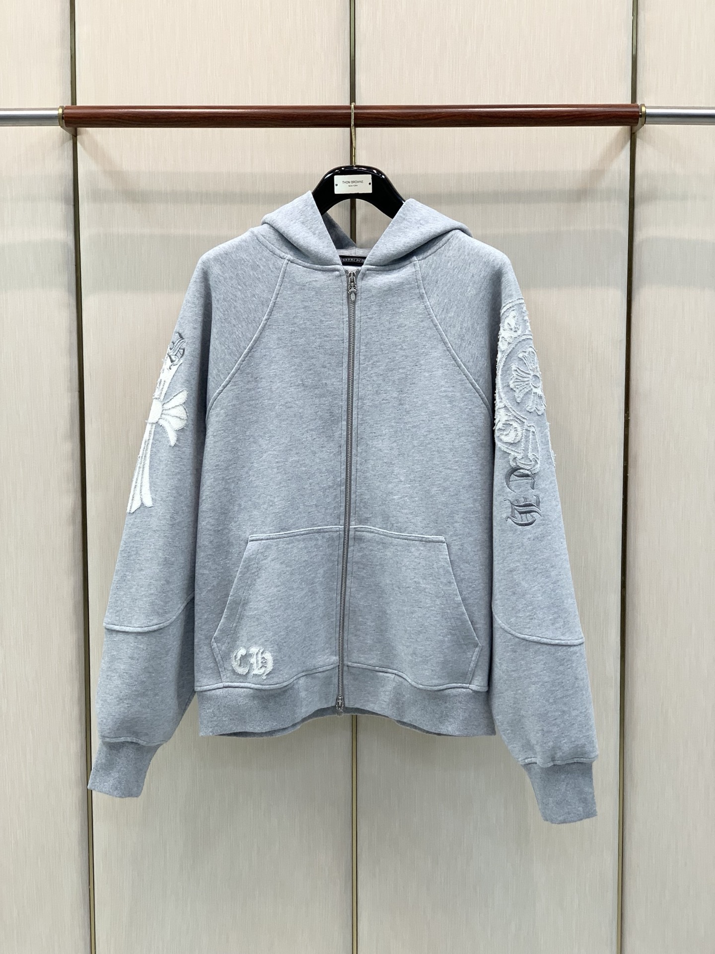 ，Chrome Hearts 克罗心，2026秋季新品，专柜同步有售，原单狠货，时尚休闲连帽卫衣外套，采用进口原版面料，