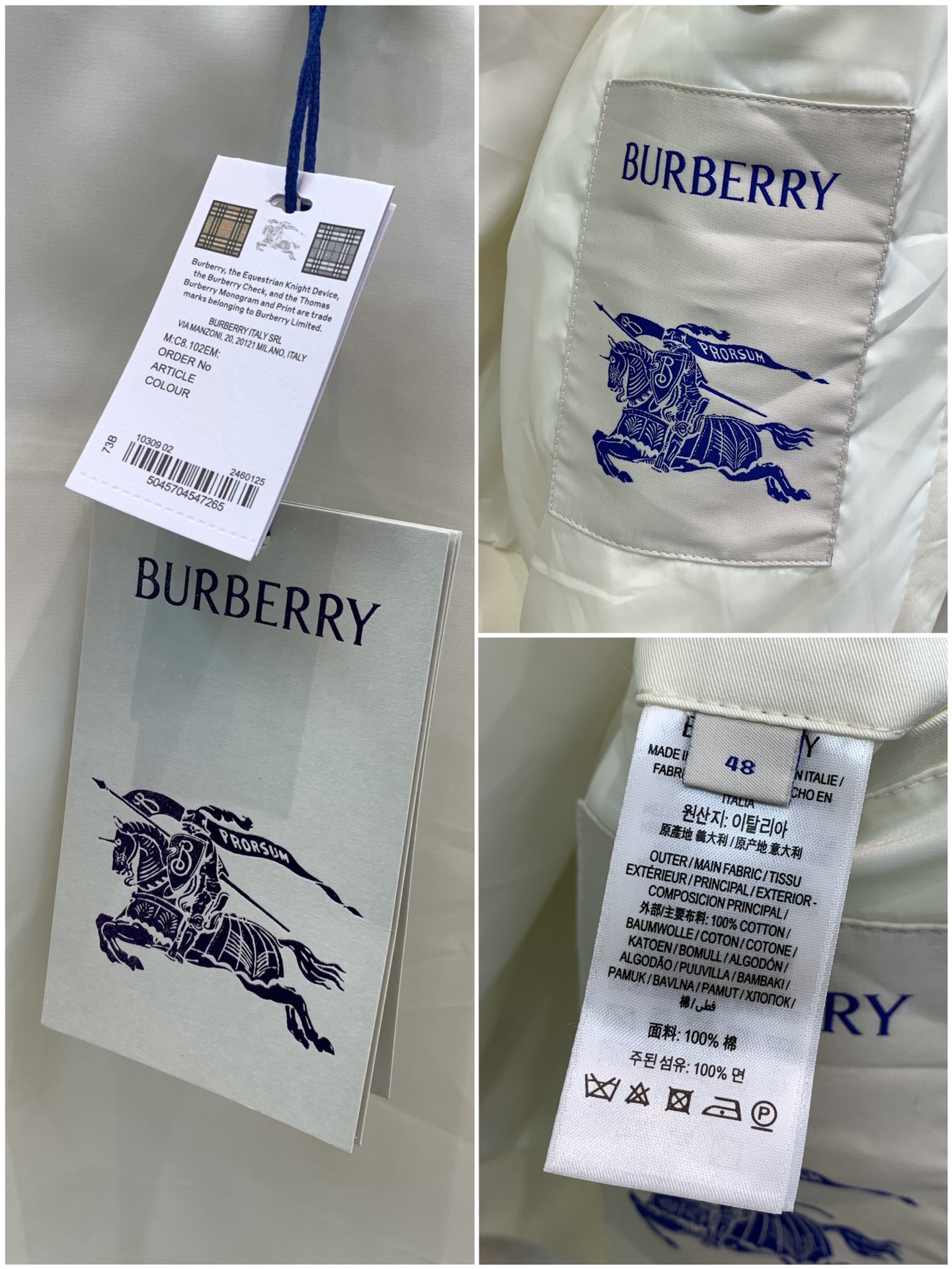 ，Burberry 巴宝莉，2026秋季最新品，专柜同步有售，原单狠货，时尚休闲翻领夹克外套，进口原版面料，上身舒适透气