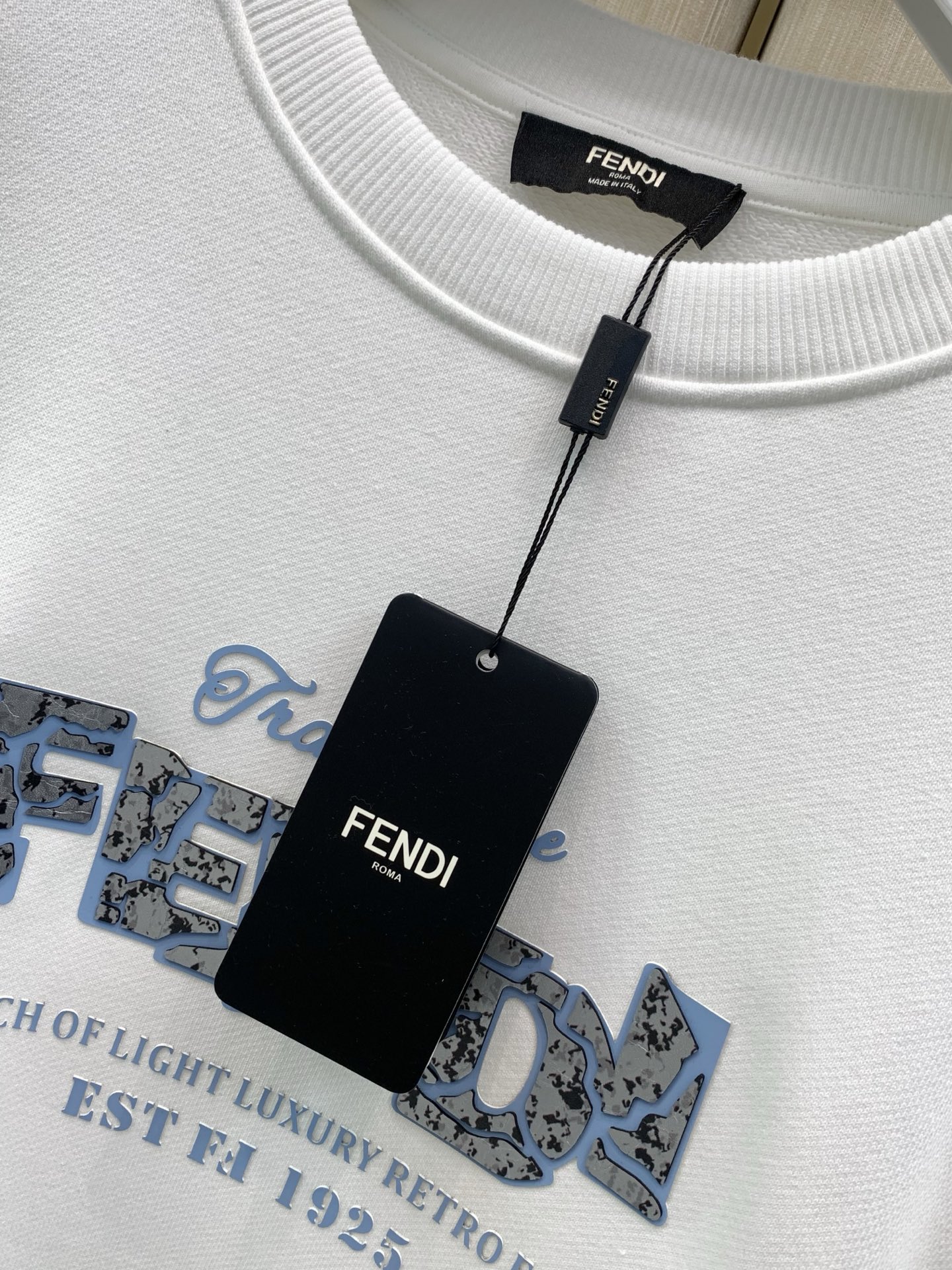，FENDI 芬迪，2026早秋最新品，专柜同步有售，原单狠货，时尚休闲圆领卫衣，进口原版面料，顶级印花工艺字母图案lo