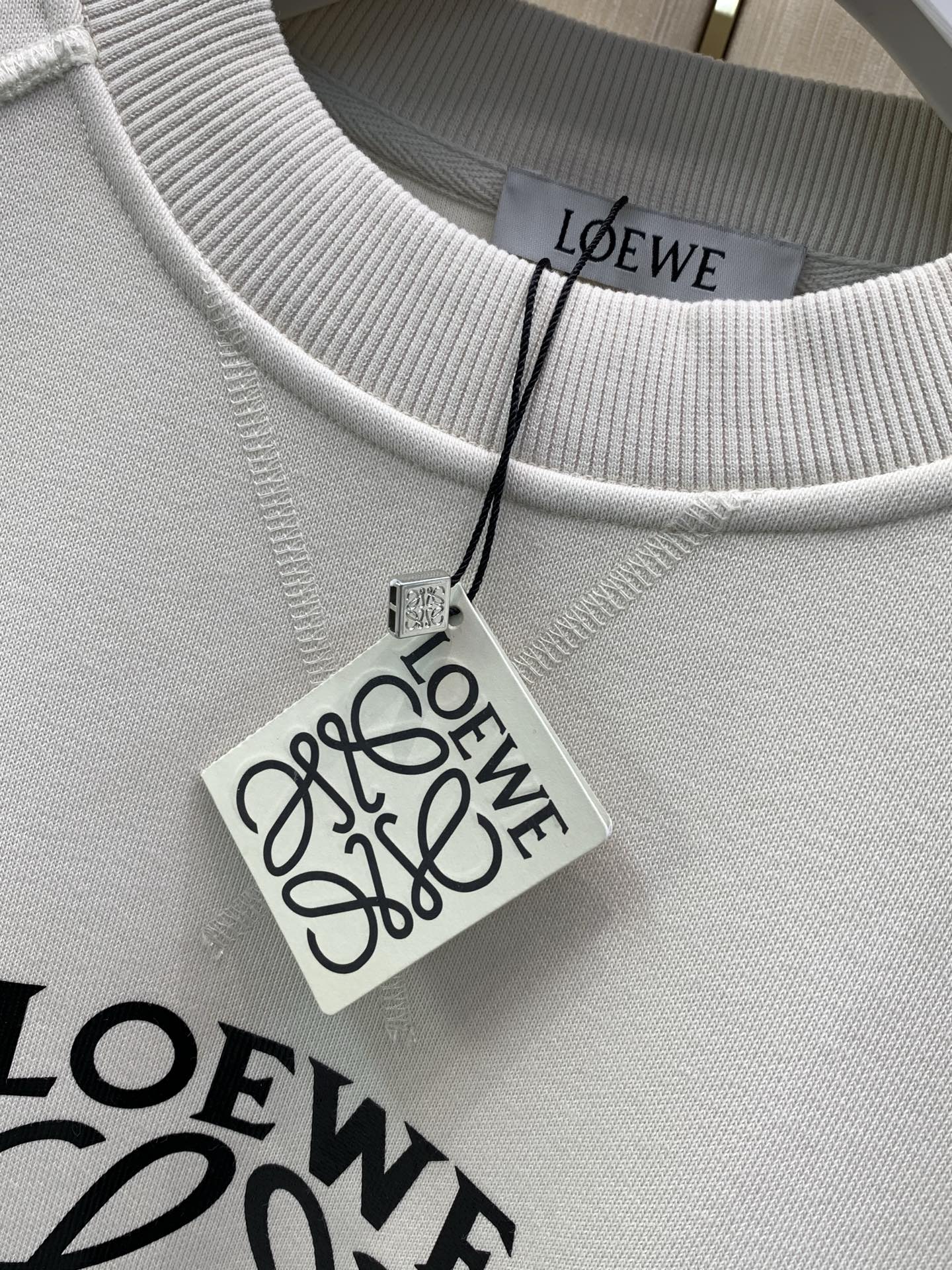 ，Loewe 罗意威，2026早秋最新款，专柜同步有售，原单狠货，时尚休闲圆领卫衣，上身很有特点！吸睛而有亮点，进口原版